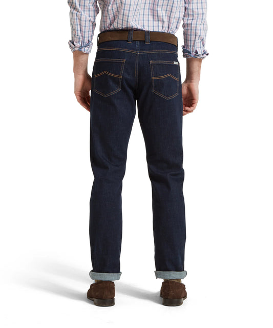 Schoffel Mens Countrywear, the Chiltern Jean in Dark Denim