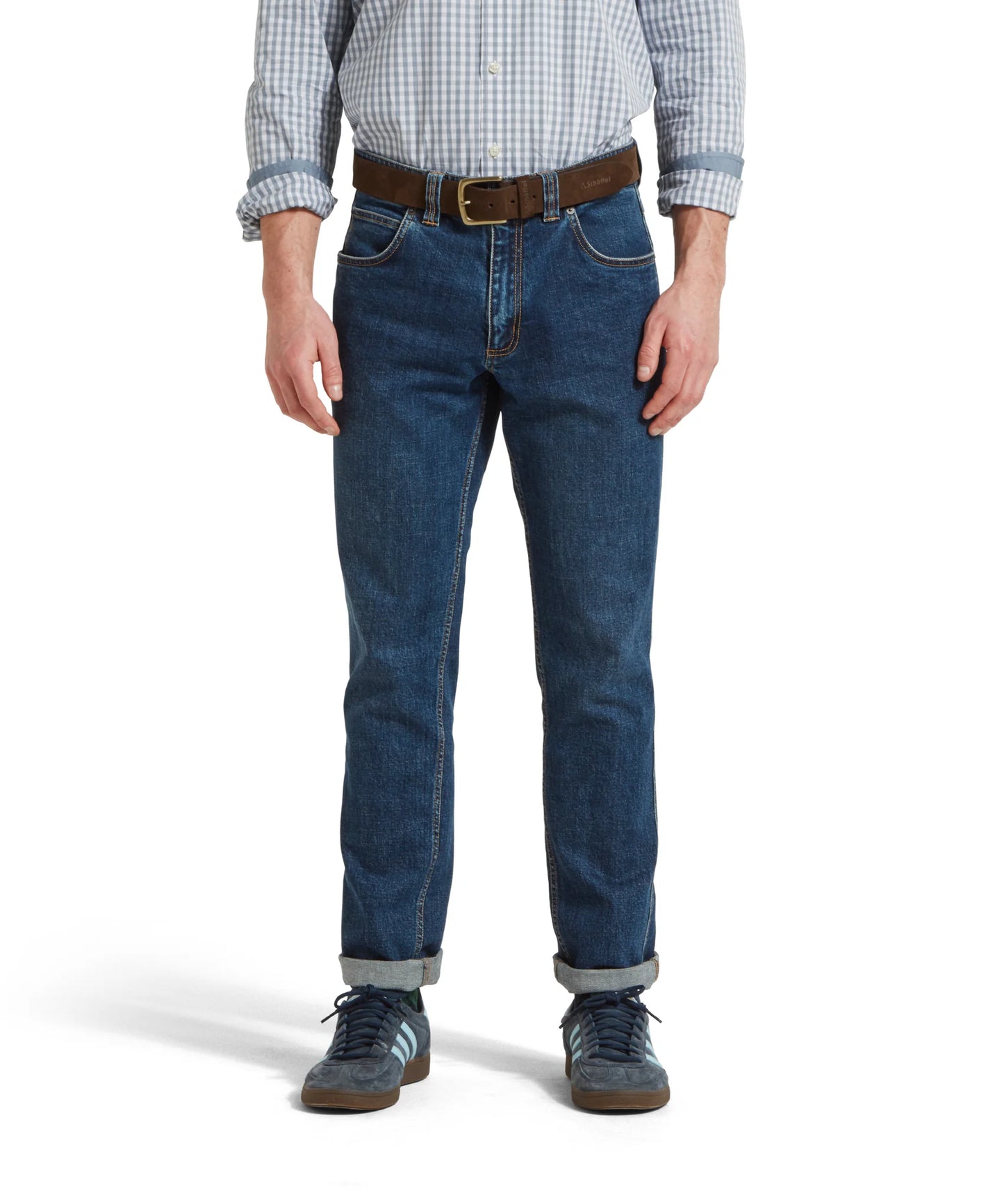 Schoffel Mens Countrywear, the Chiltern Jean in Indigo