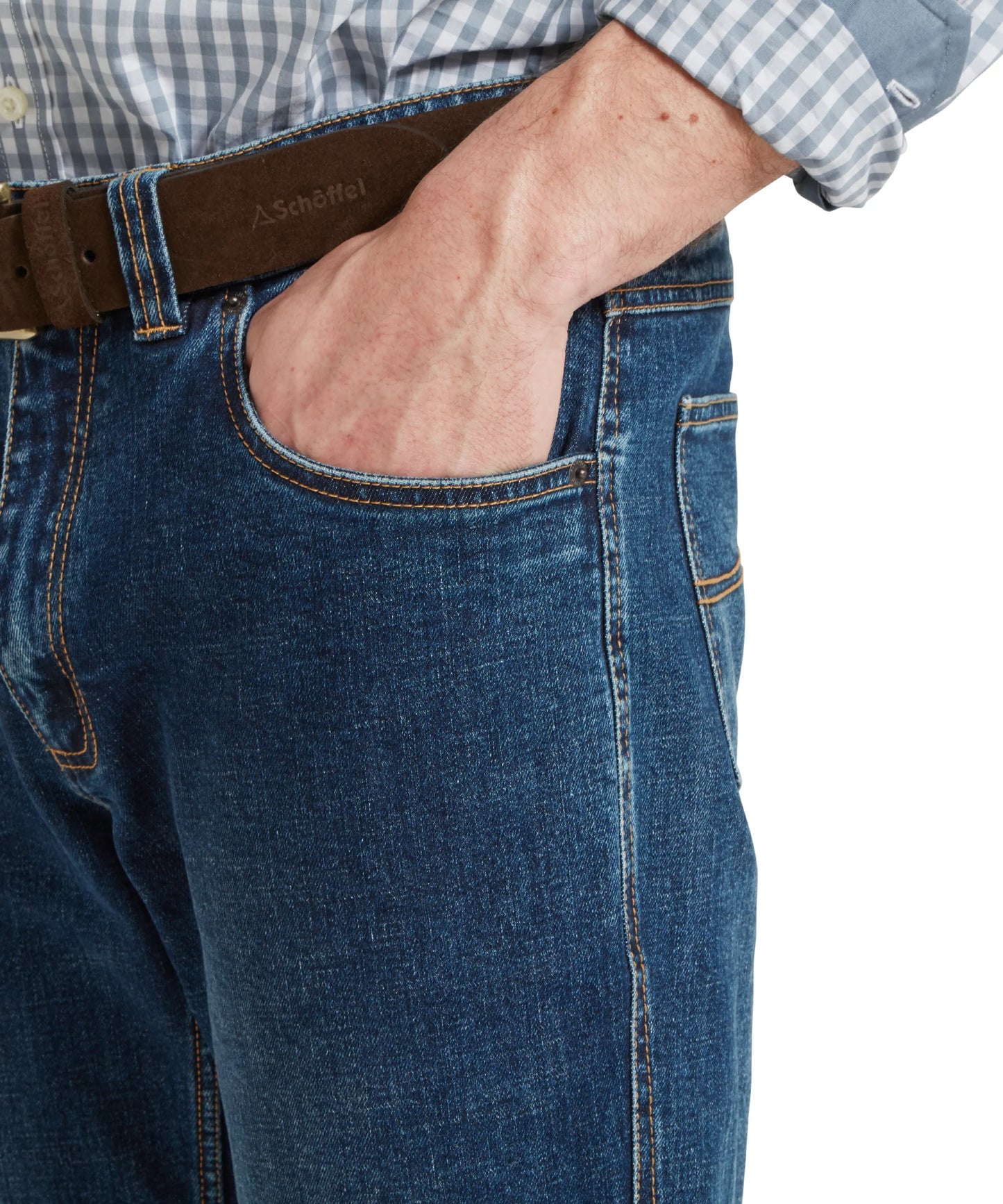 Schoffel Mens Countrywear, the Chiltern Jean in Indigo
