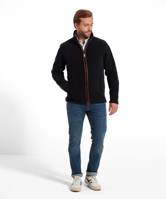Schoffel Mens Countrywear, the Cottesmore Fleece Jacket in Gunmetal