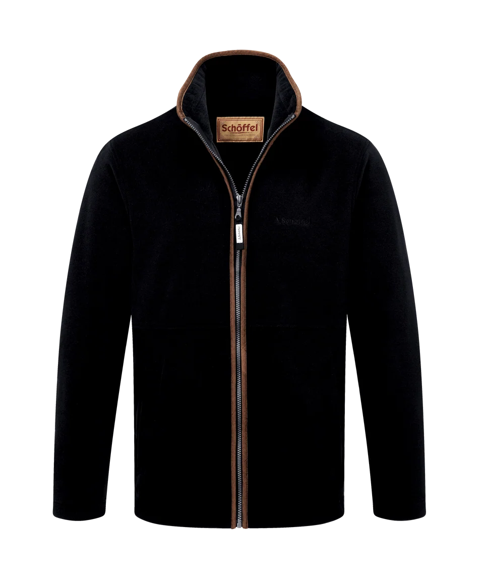 Schöffel Mens Countrywear, the Cottesmore Fleece Jacket in Gunmetal