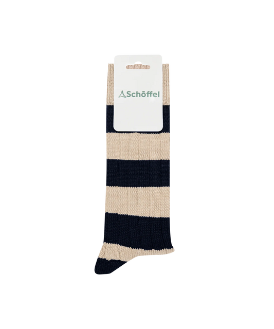 Schoffel Mens Countrywear, the Hilton Rugby Sock in Oxford Navy
