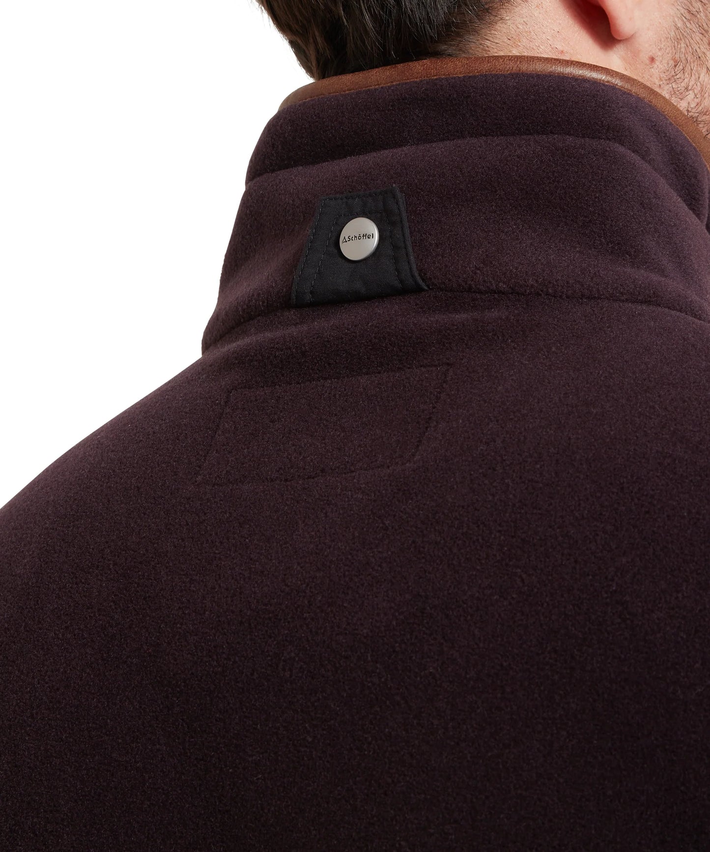 Schoffel Mens Countrywear, the Oakham Fleece Gilet in Port