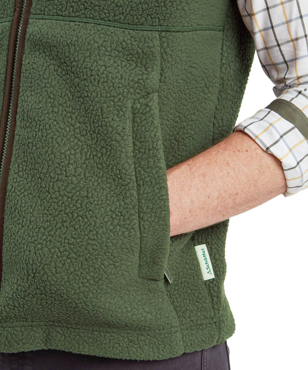 Schoffel, Oakham Retro Fleece Gilet - (Woodland)