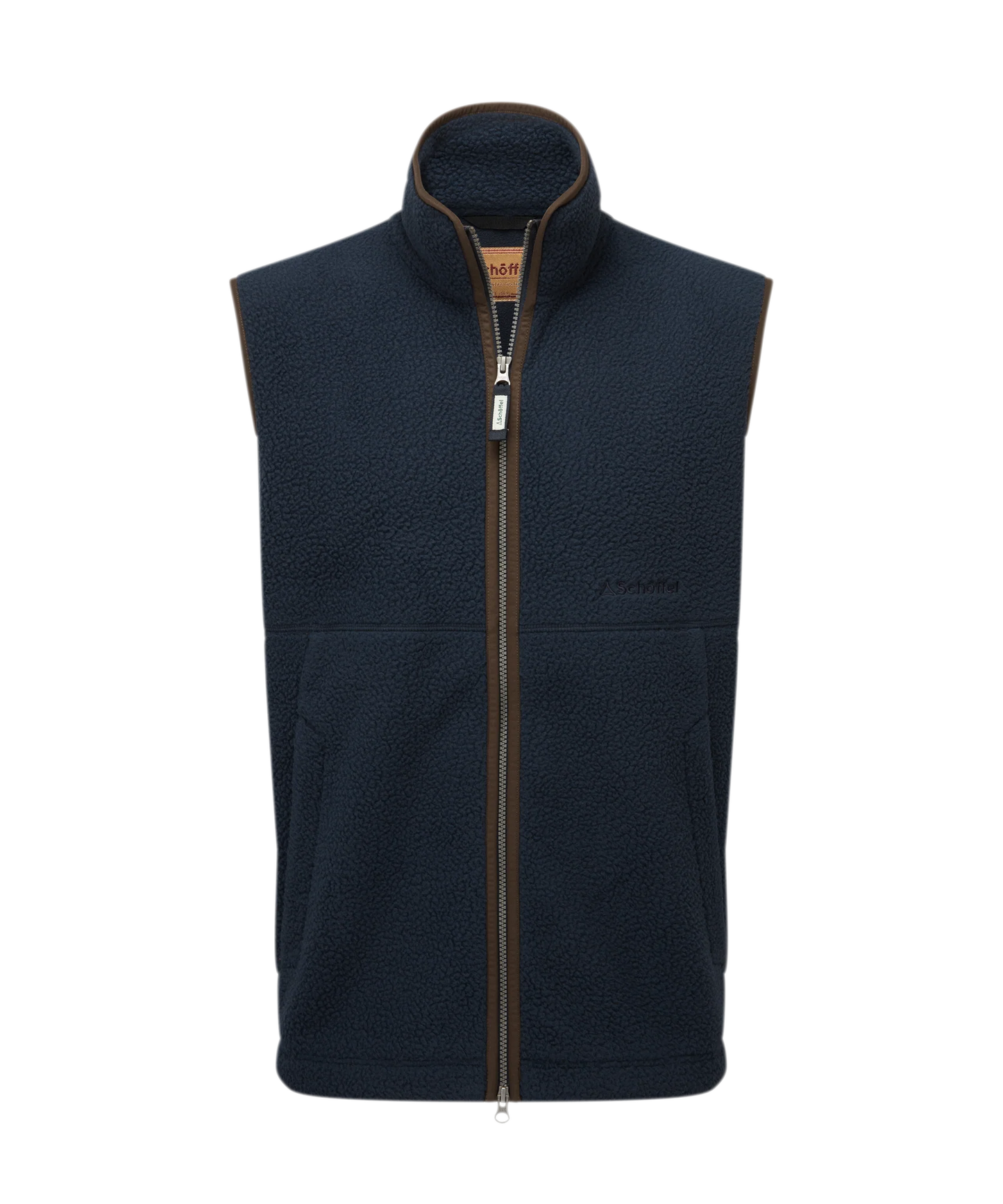 Schoffel Mens Countrywear, the Oakham Retro Fleece Gilet in True Navy
