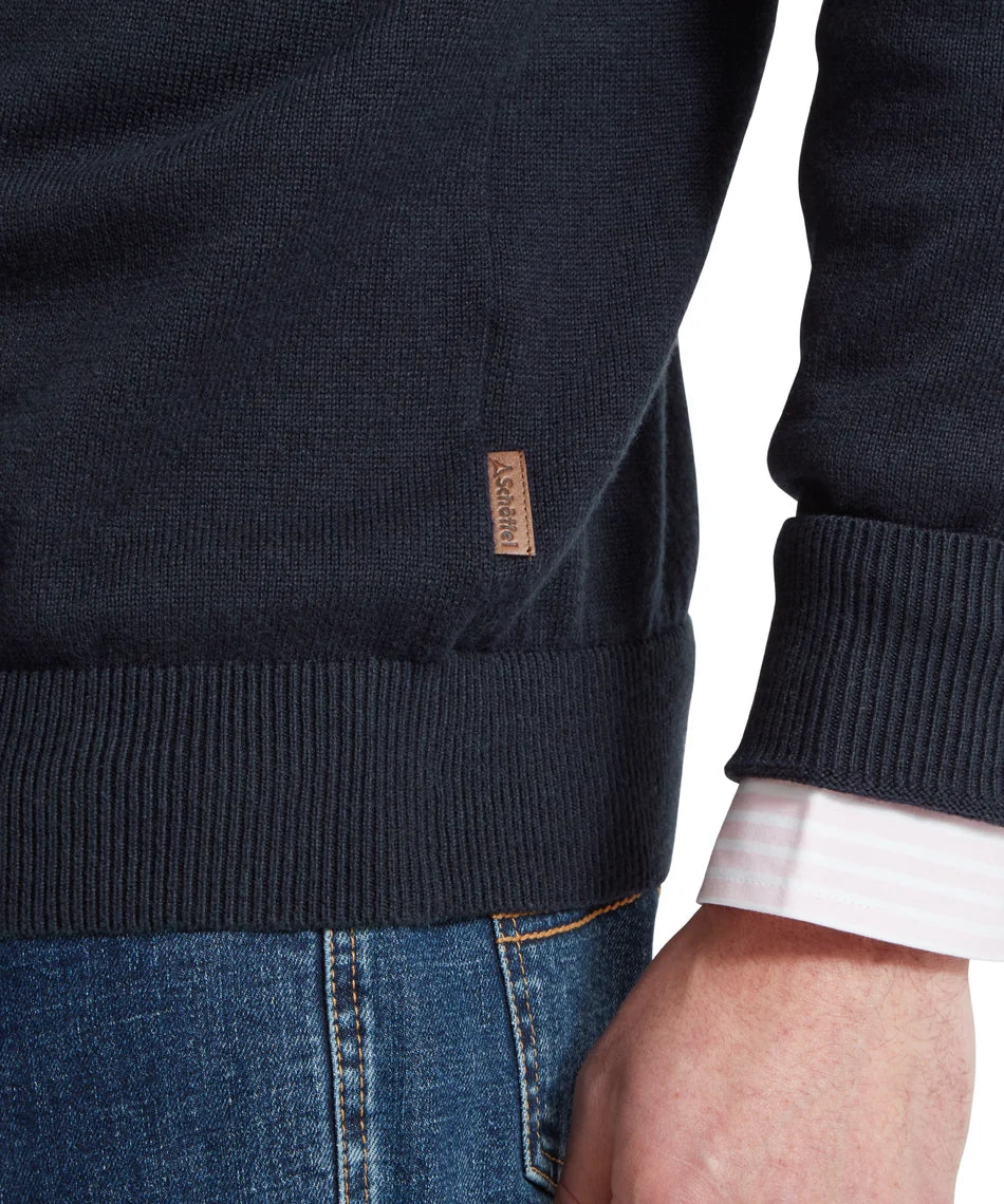 Schöffel, the Porthmeor Pima Cotton 1/4 Zip Jumper