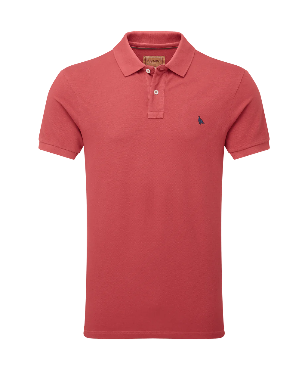 Schoffel Mens, The St Ives Garment Dyed Polo Shirt