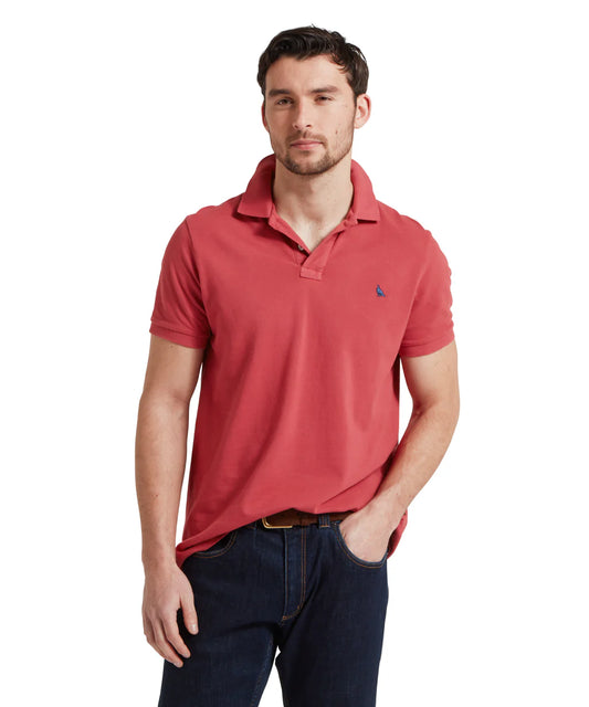 Schoffel Mens, The St Ives Garment Dyed Polo Shirt
