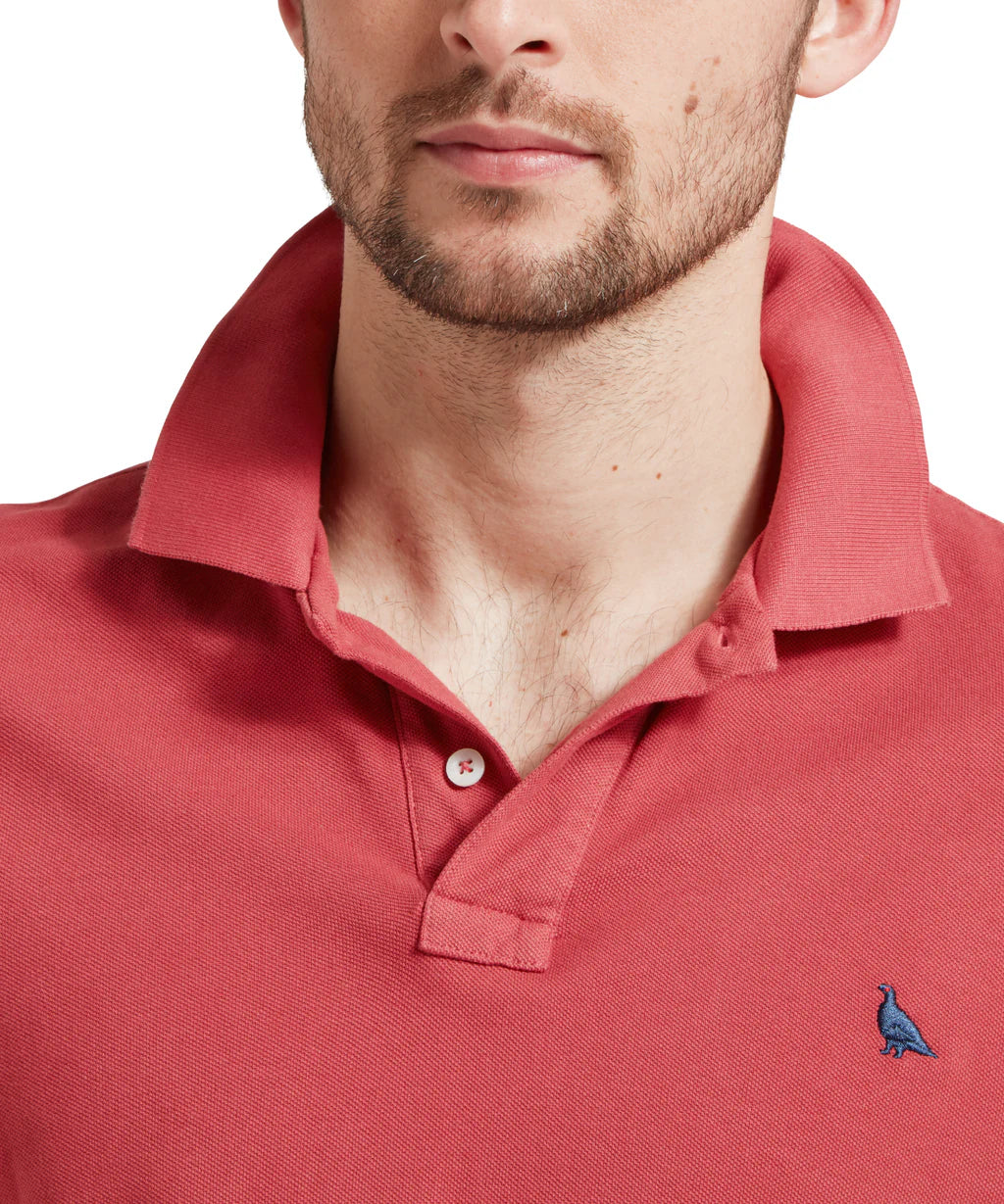 Schoffel Mens, The St Ives Garment Dyed Polo Shirt
