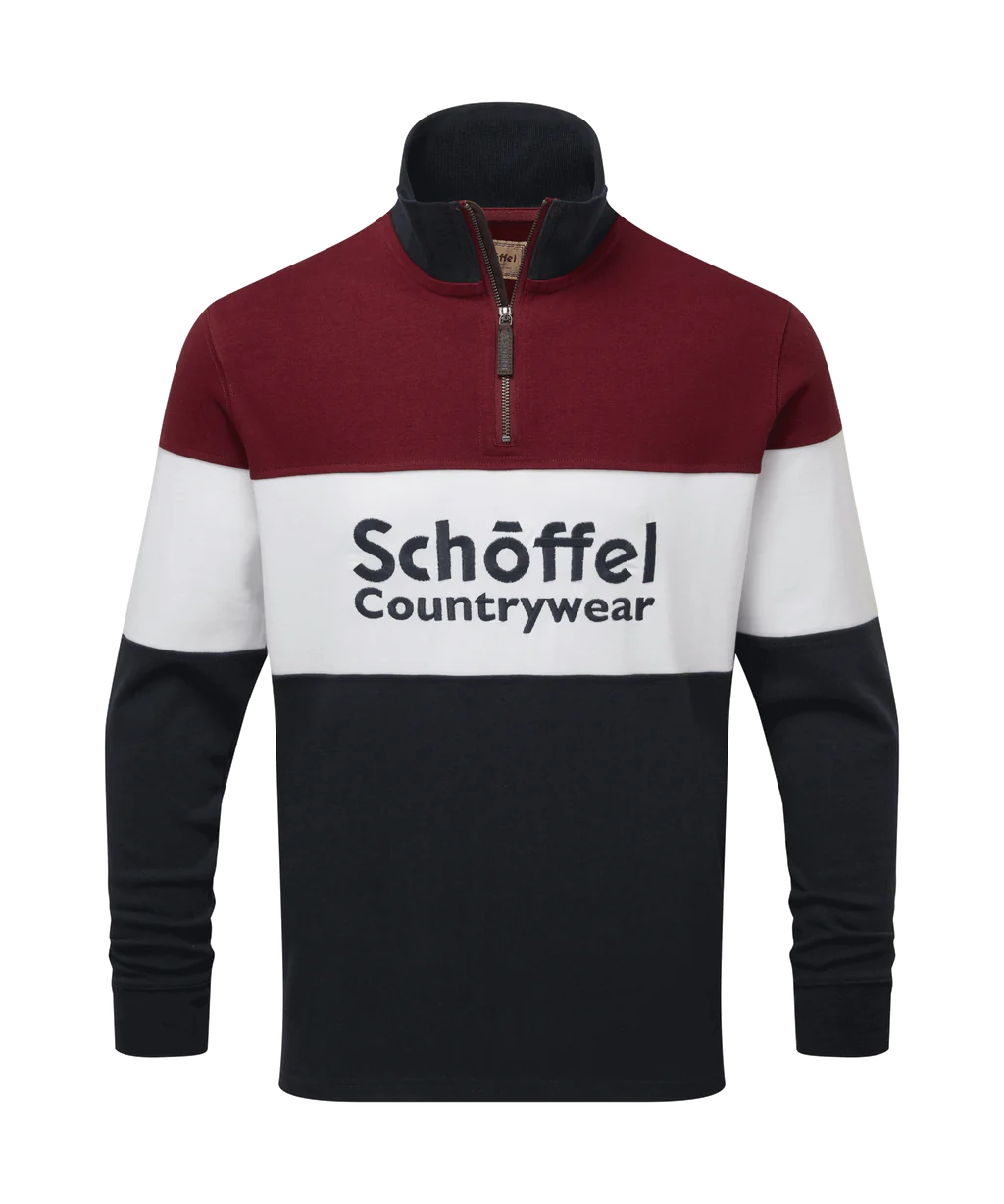 Schoffel, Exeter Heritage 1/4 Zip - (Bordeaux)