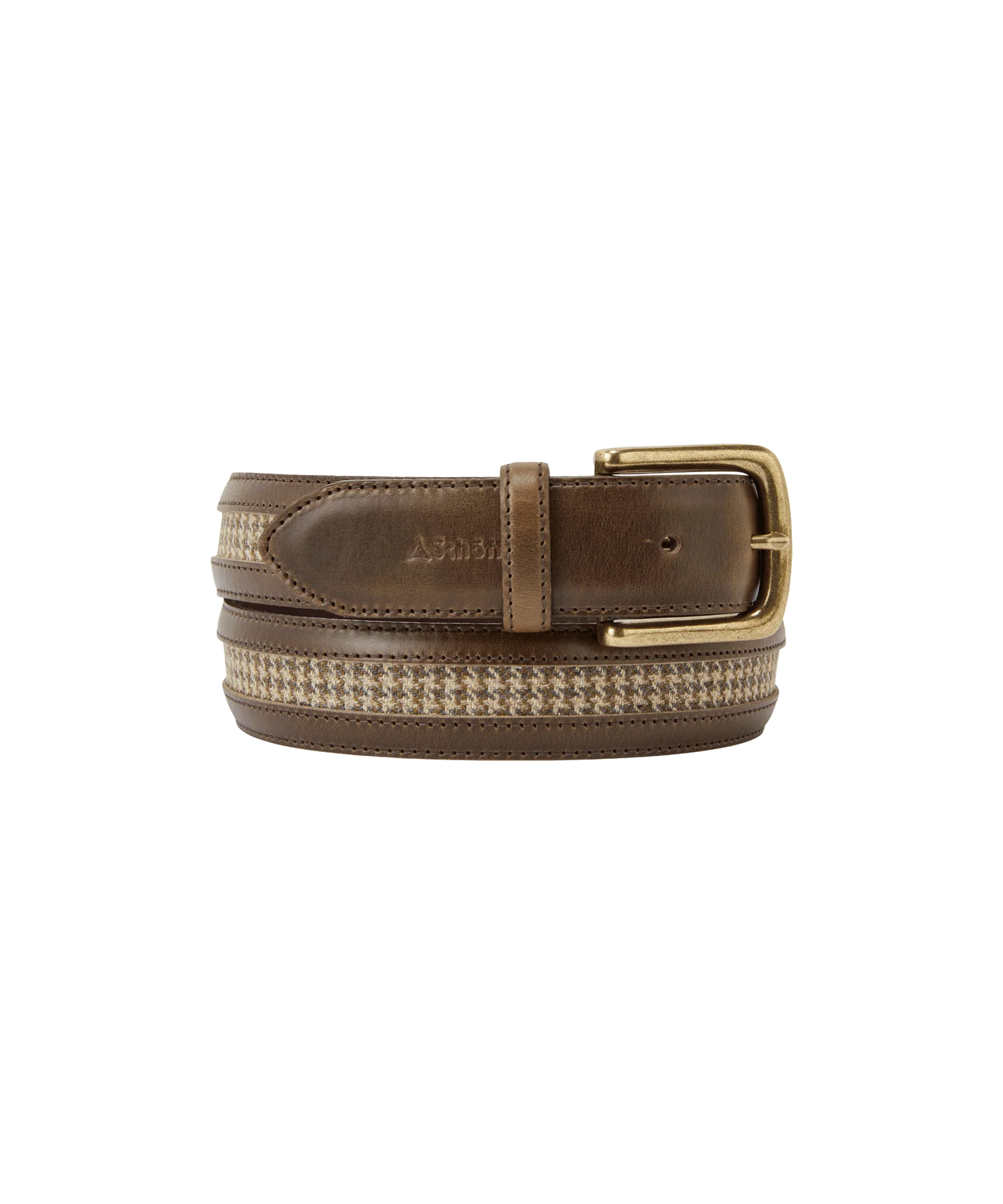 Schoffel Ladies Countrywear, the Hartington Belt in Houndstooth Tweed