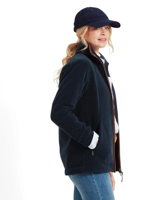Schoffel Ladies Countrywear, the Burley Ii Fleece in Navy