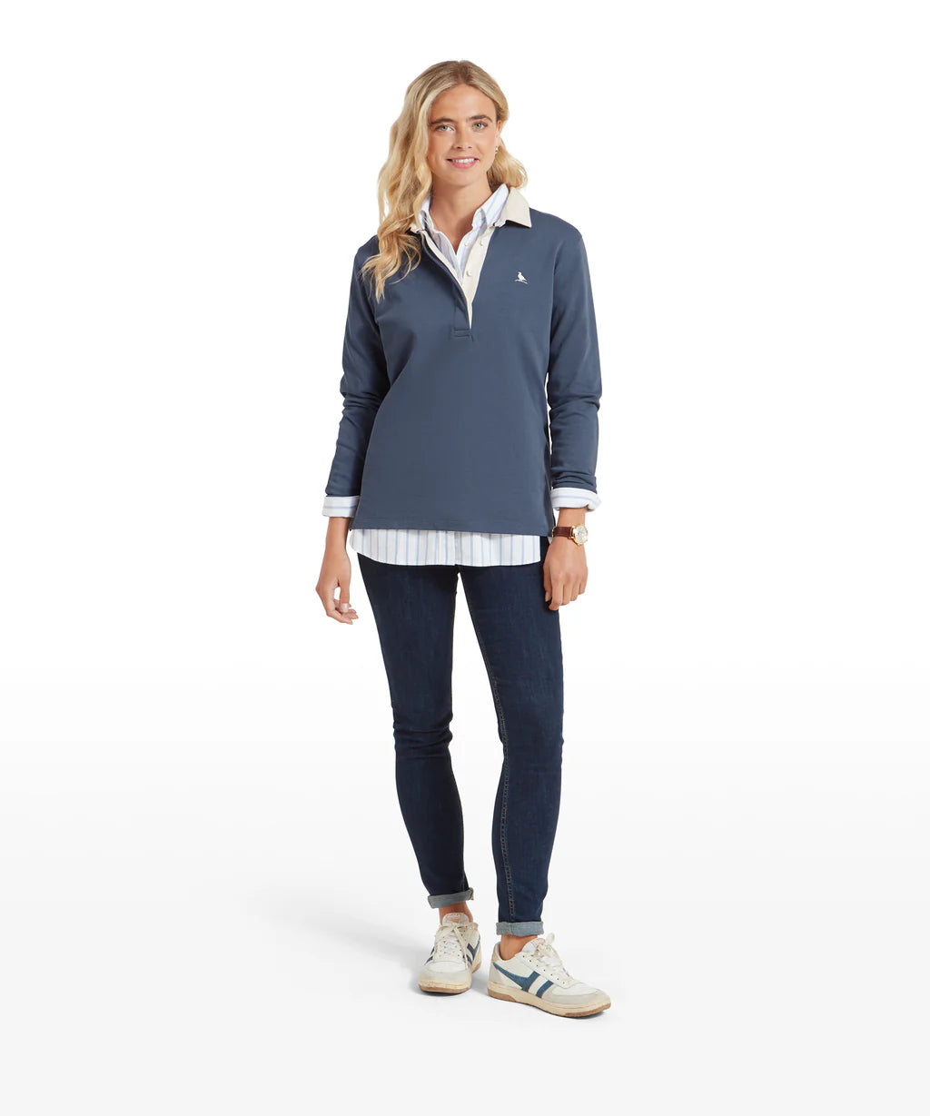 Schoffel, Chapel Porth Rugby Shirt - (Vintage Navy)