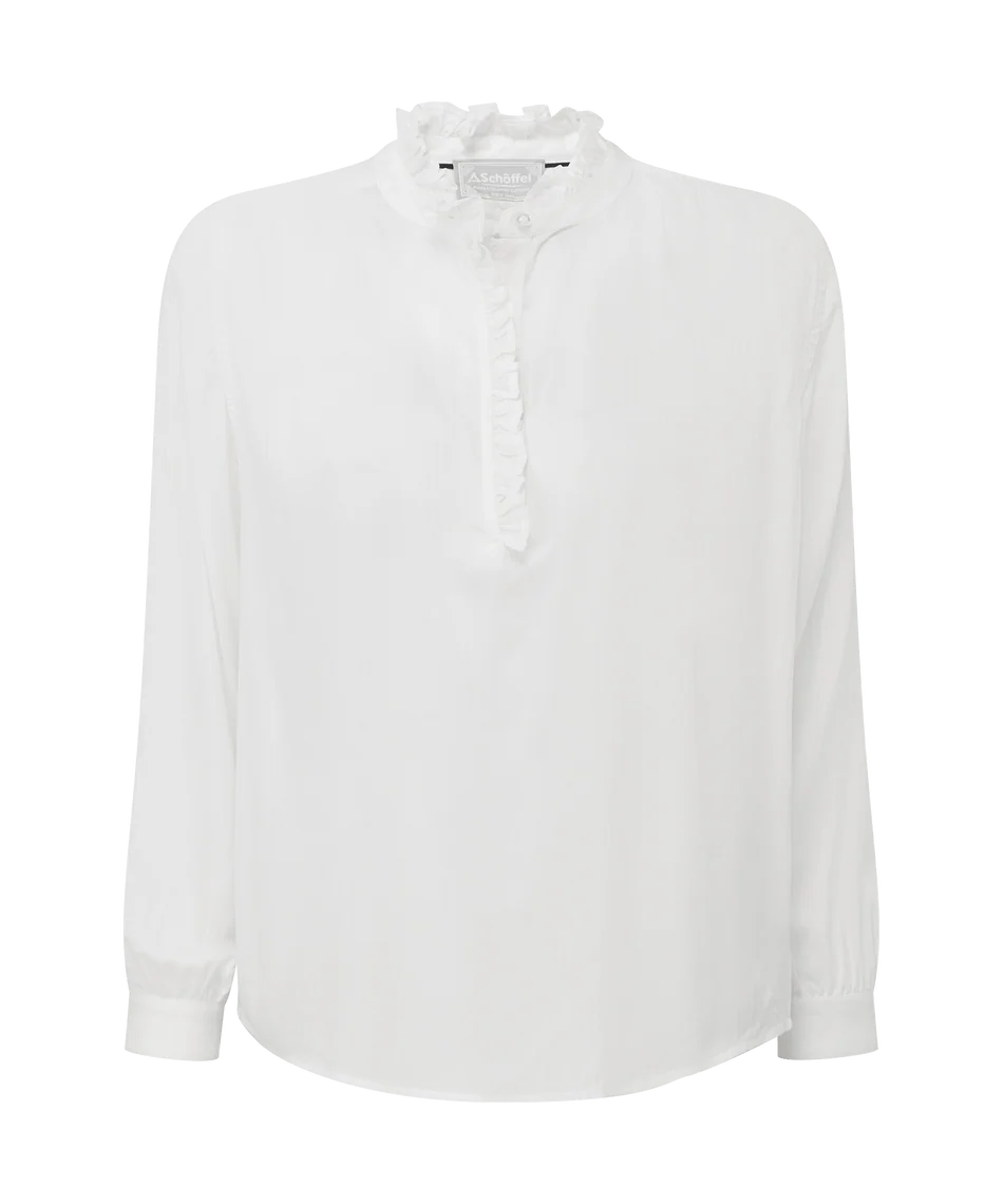 Schöffel, the Chelsworth Blouse in Soft White