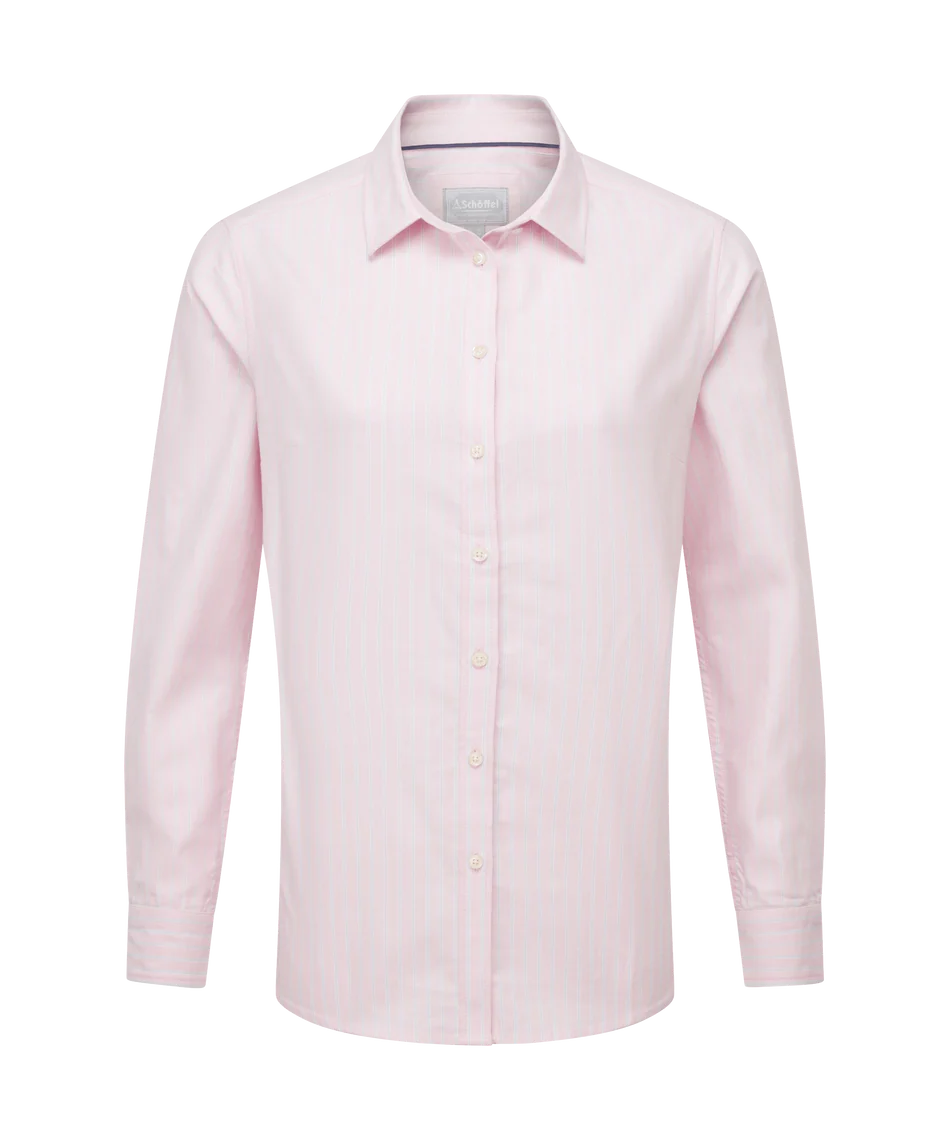 Schöffel, Cley Soft Oxford Shirt - (Pink/Blue Stripe)