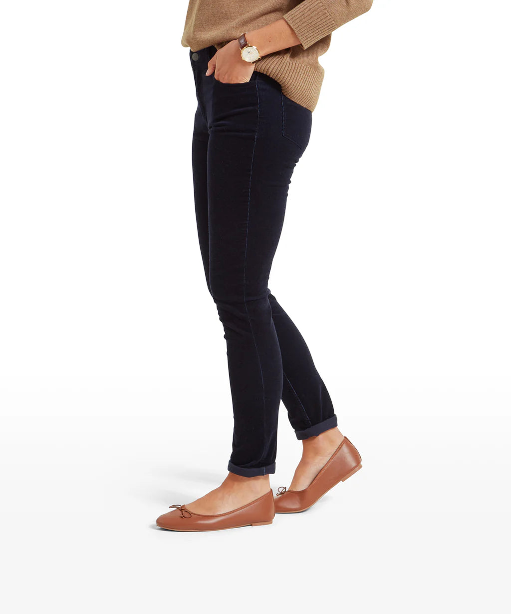 Schoffel, Clover Cord Jean - (Navy)