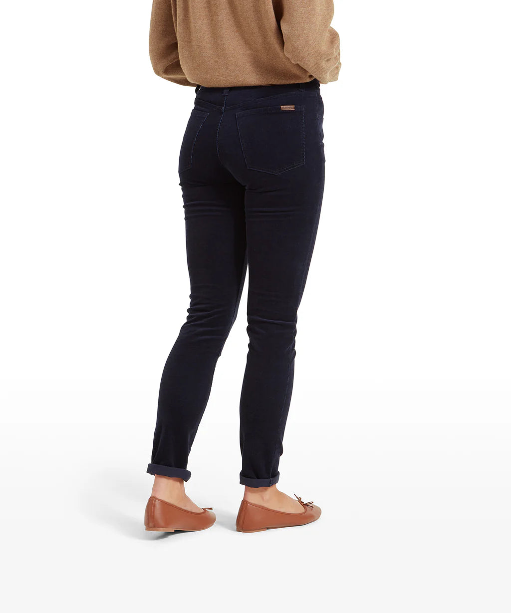 Schoffel, Clover Cord Jean - (Navy)
