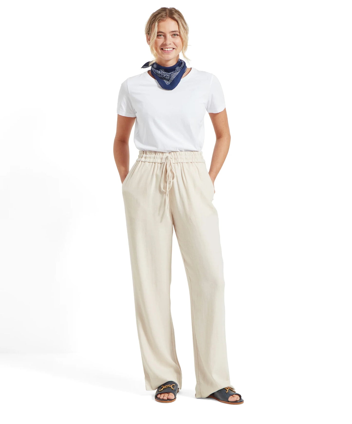 Schoffel Ladies, the Daphne Trousers in Oat