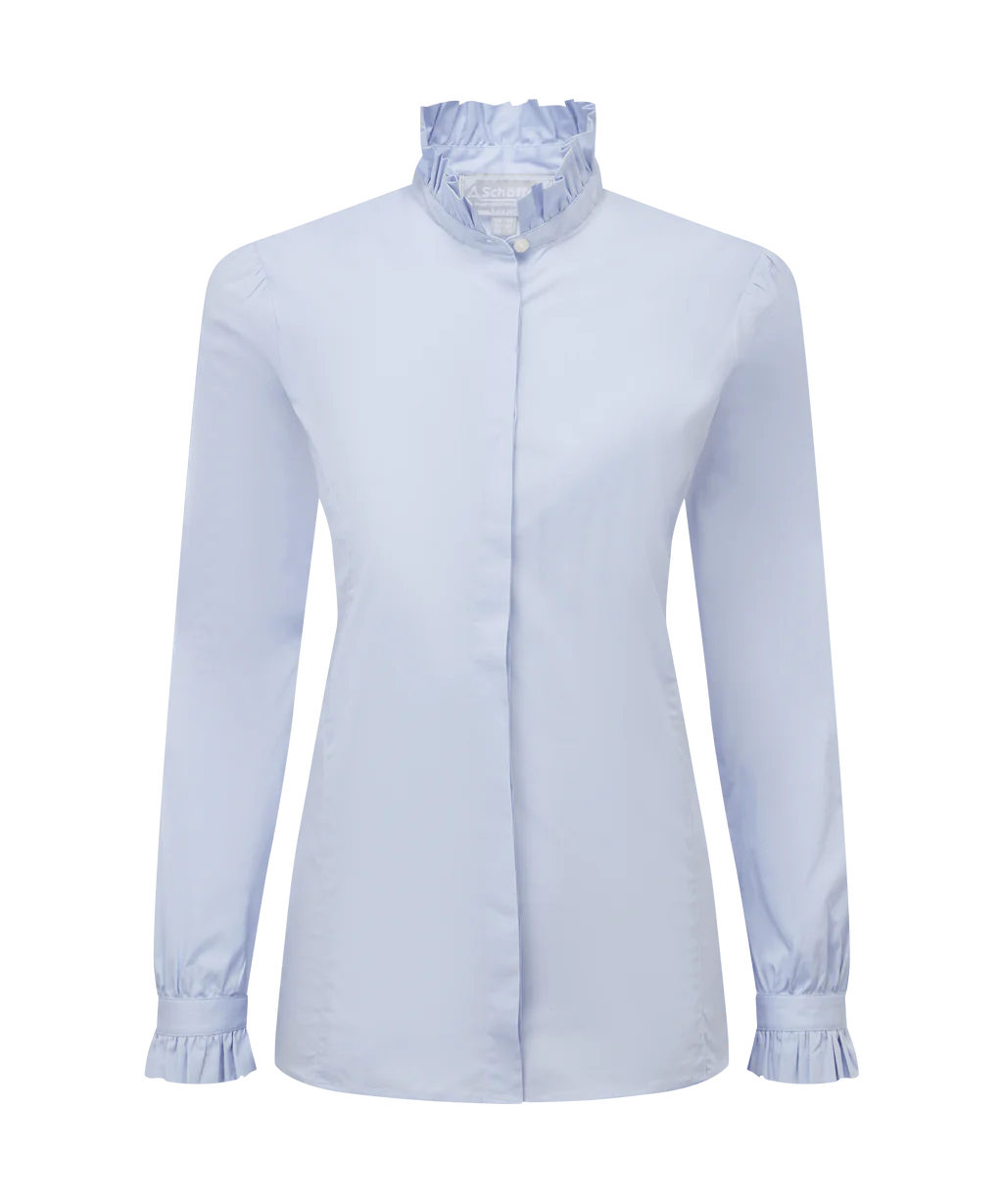 Schoffel Ladies, the Fakenham Shirt in Pale Blue