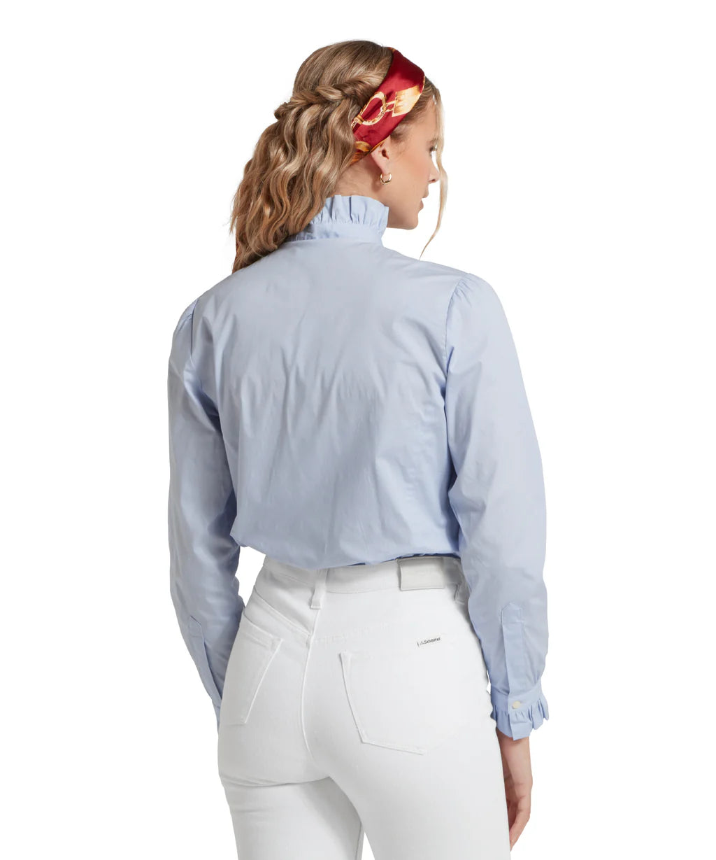 Schoffel Ladies, the Fakenham Shirt in Pale Blue