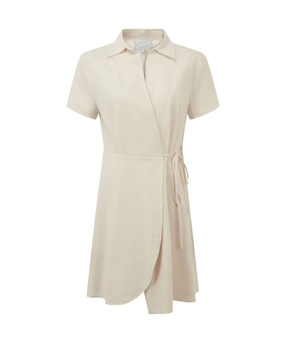 Schoffel Dress , the Fleur Linen Dress (Oat)