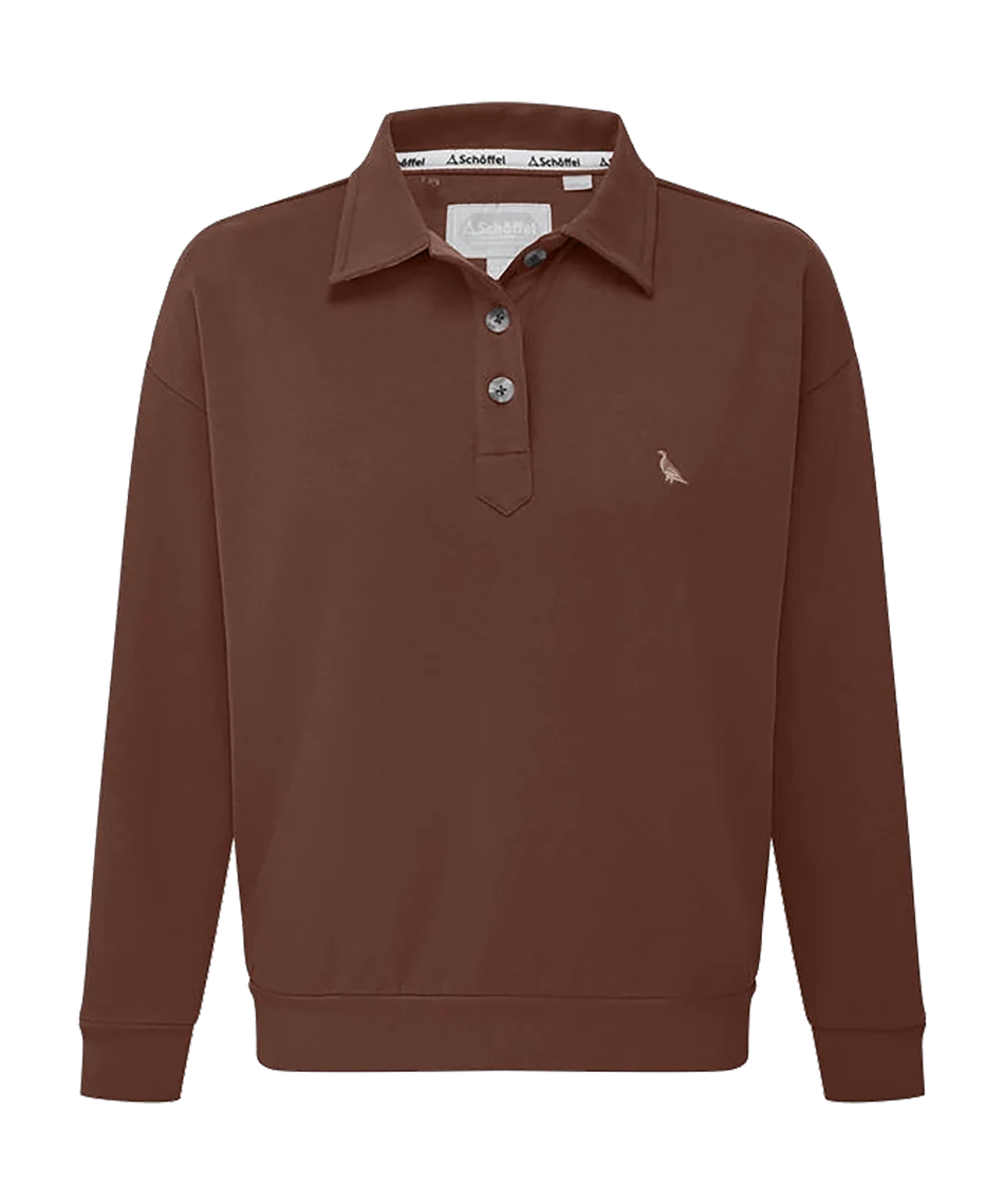 Schöffel, the Women'S Horseley Rugby Sweatshirt in Chocolate