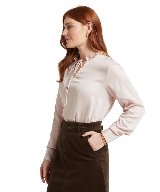 Schoffel Ladies Countrywear, the Kersey Blouse in Hushed Violet