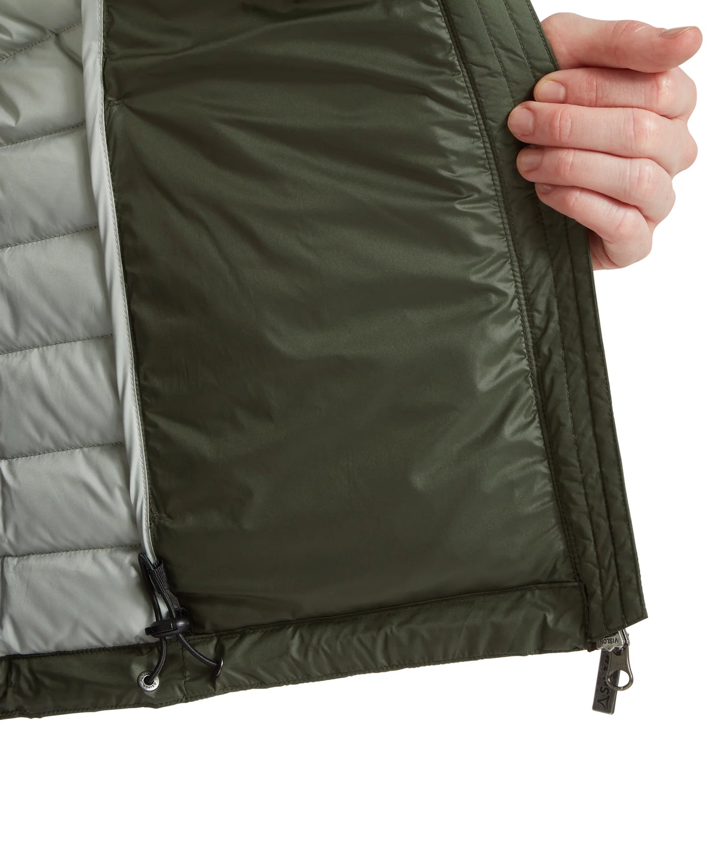 Schoffel Ladies Countrywear, the Launde Down Gilet in Woodland