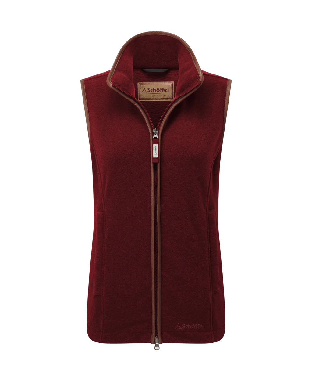 Schoffel, Lyndon II Fleece Gilet - (Claret)