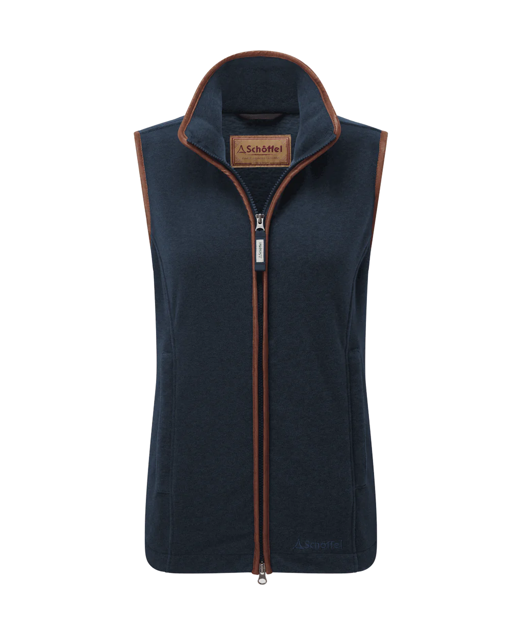 Schoffel Ladies, the Lyndon II Fleece in Petrol Blue