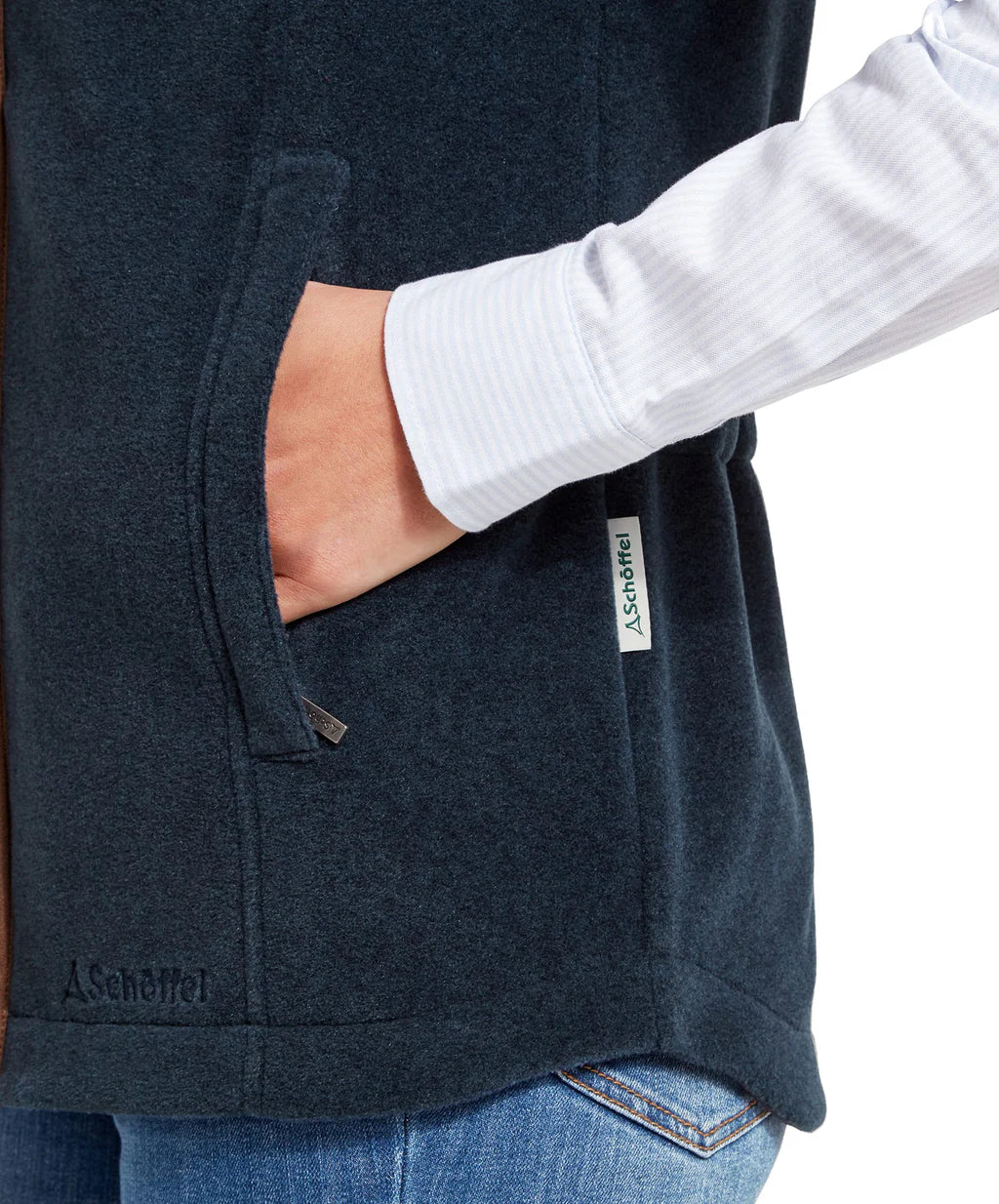 Schoffel Ladies, the Lyndon II Fleece in Petrol Blue