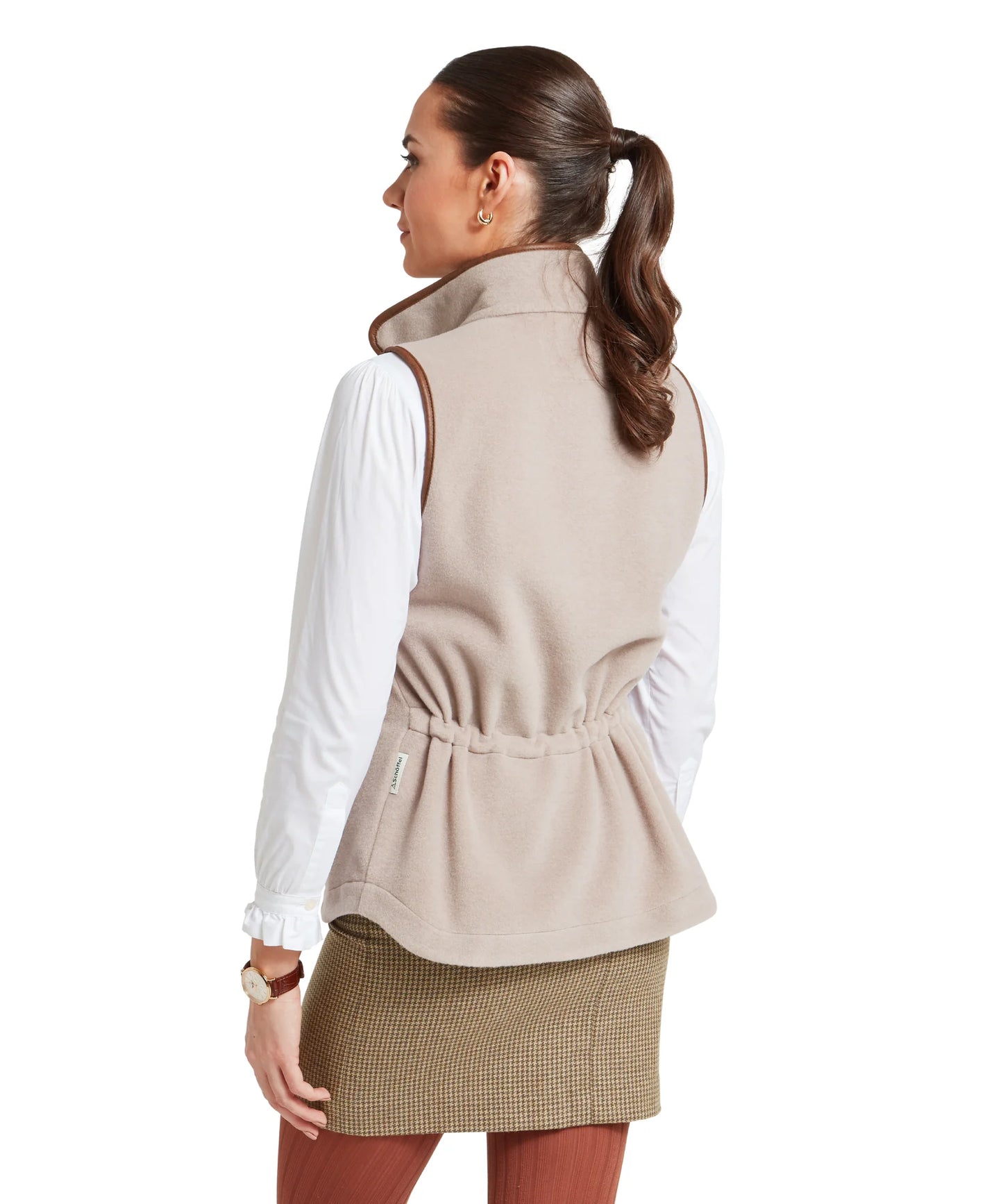 Schoffel Ladies Countrywear, the Lyndon Ii Fleece Gilet in Mushroom