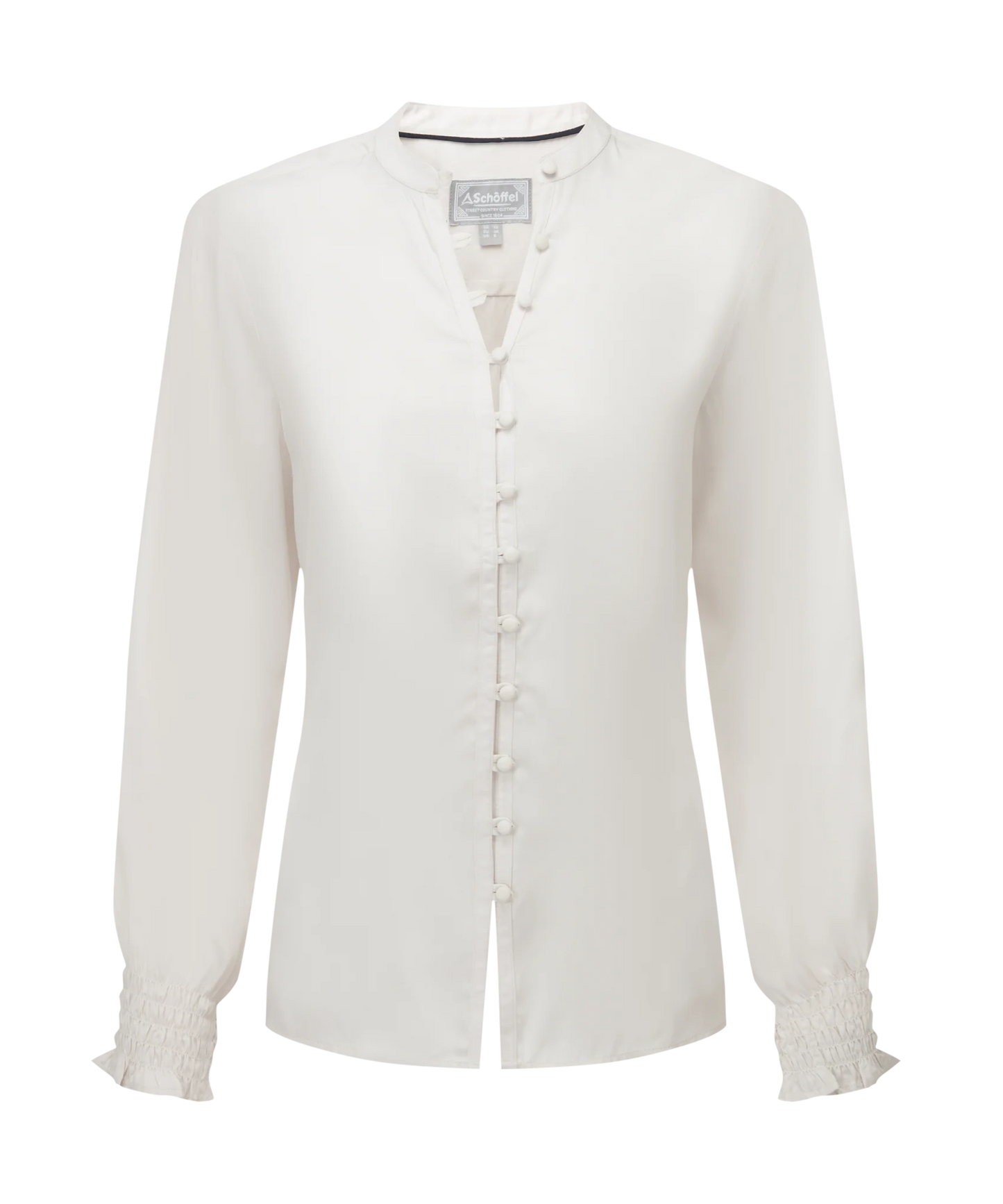 Schoffel Ladies Countrywear, the Melford Blouse in Dove