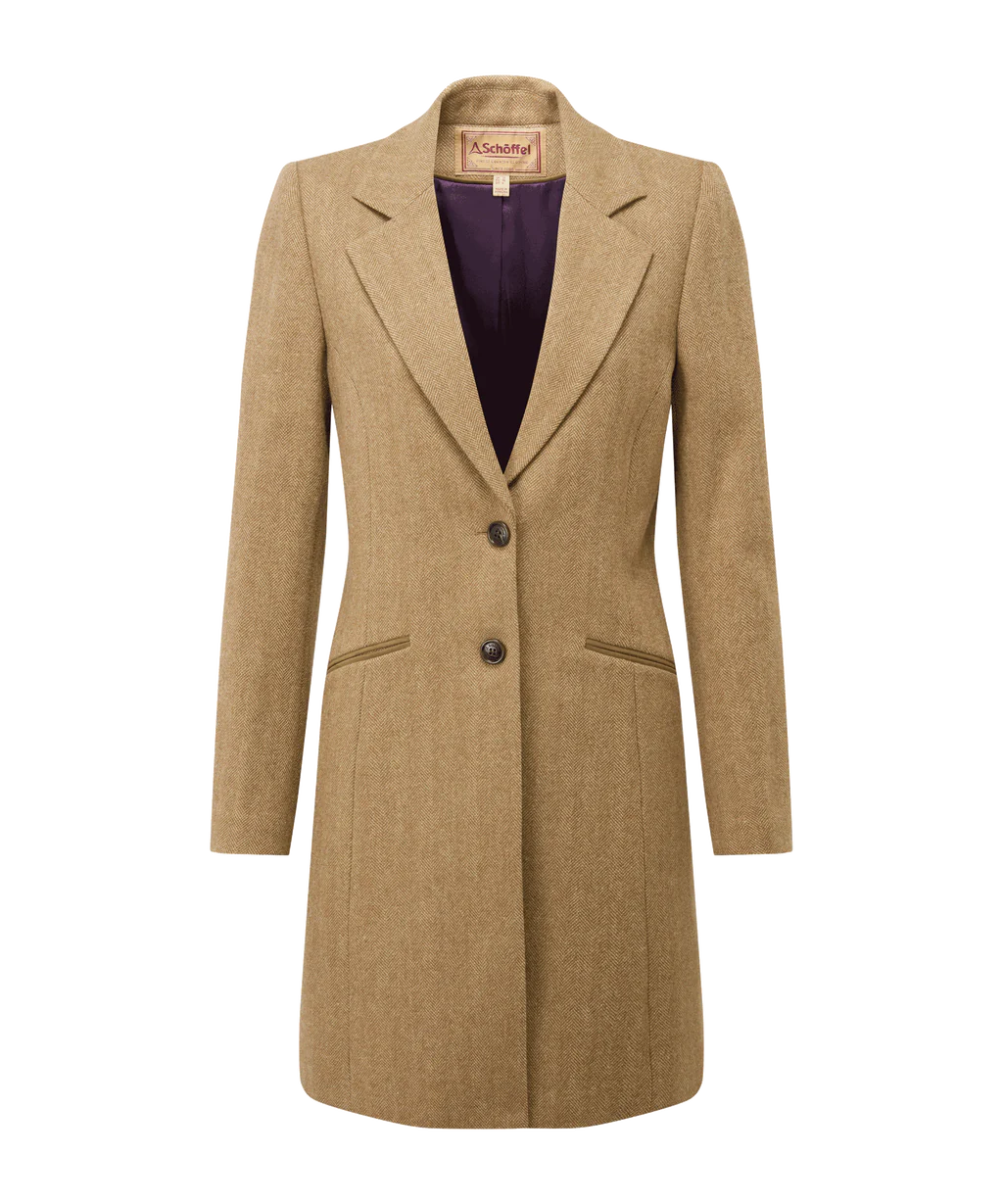 Schoffel, Moray Tweed Jacket - (Oak Herringbone Tweed)