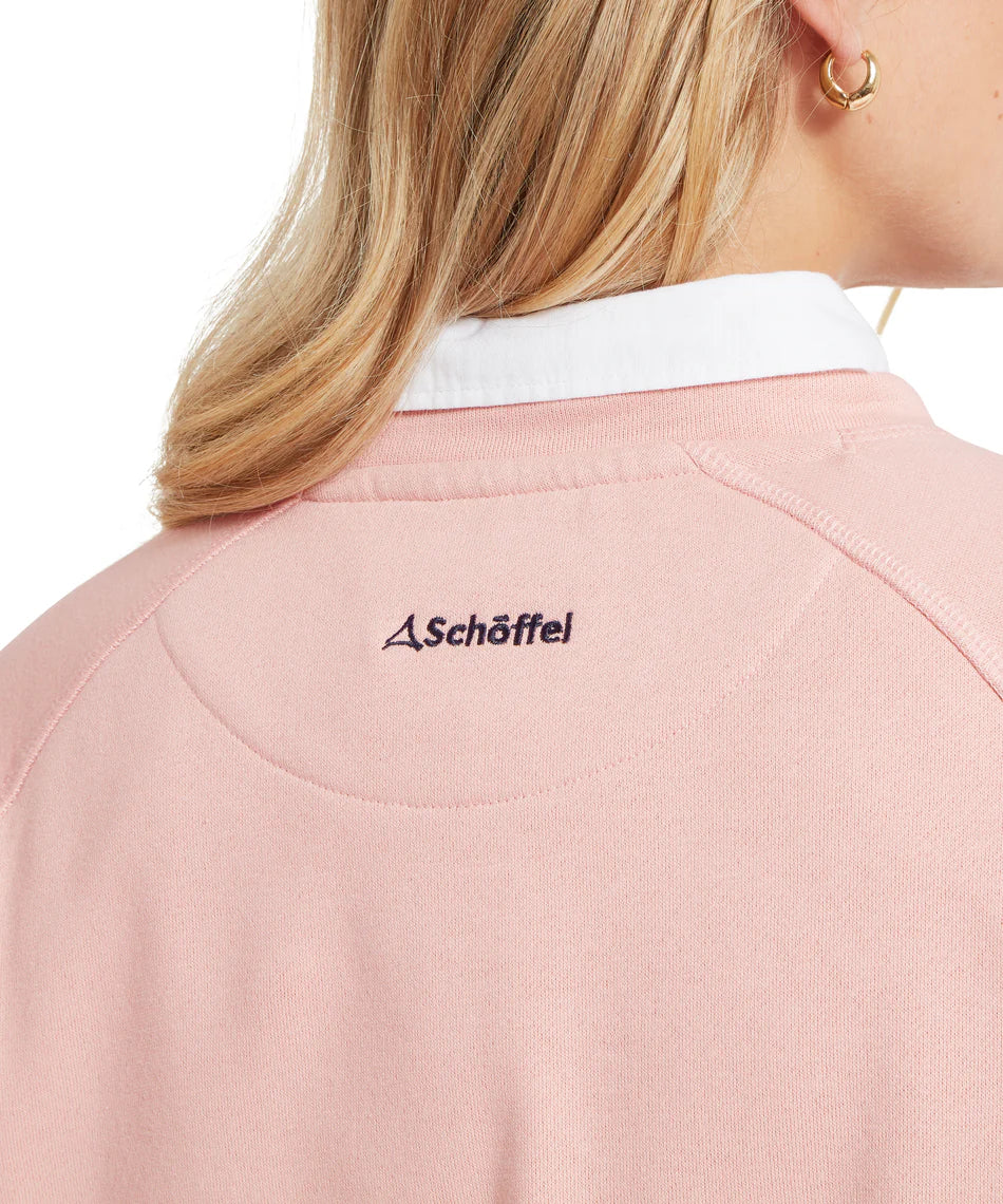 Schoffel Knitwear , the Newberry Sweatshirt (Pale Rosé)