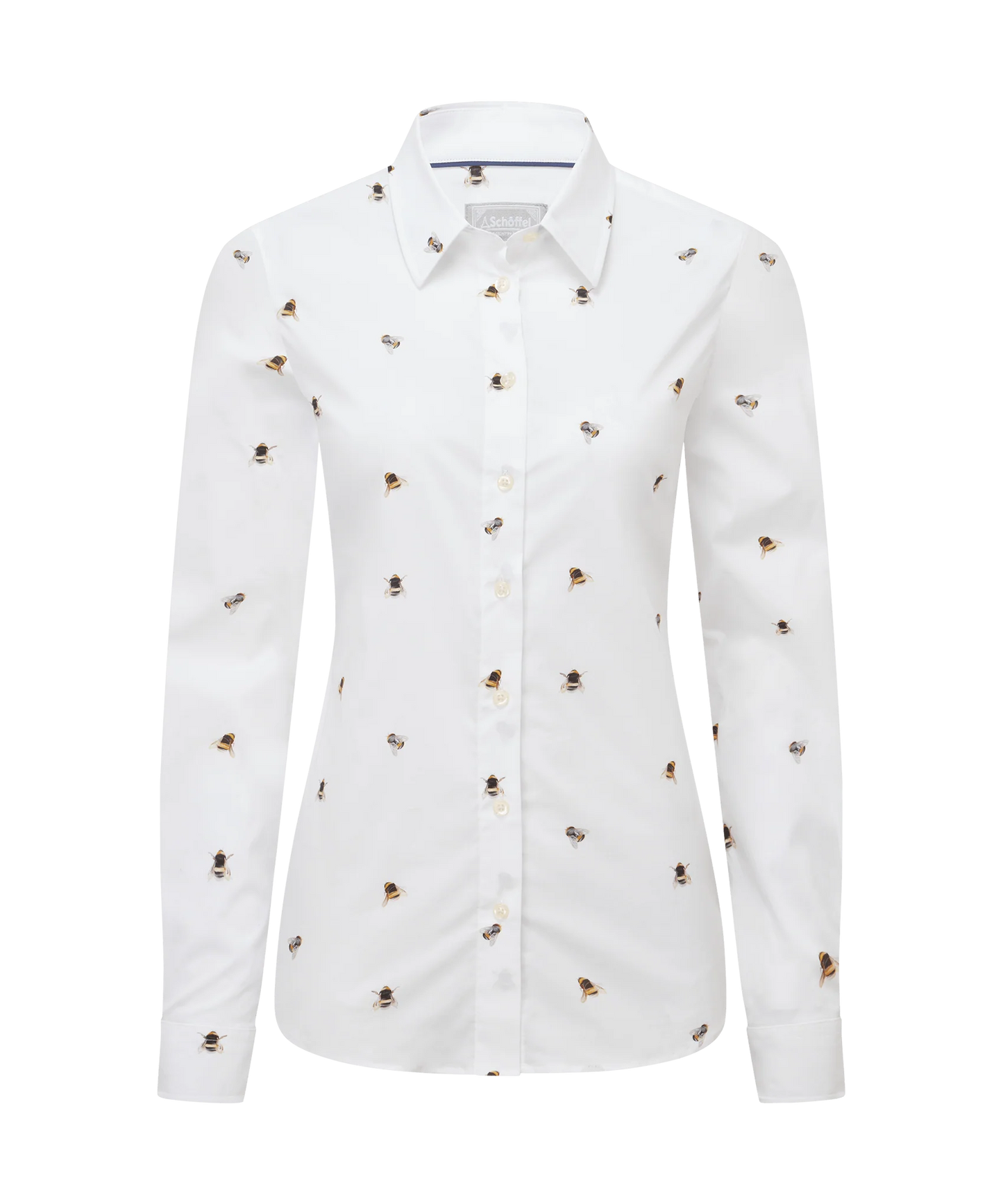 Schoffel Ladies, the Norfolk Shirt in Painted Bee