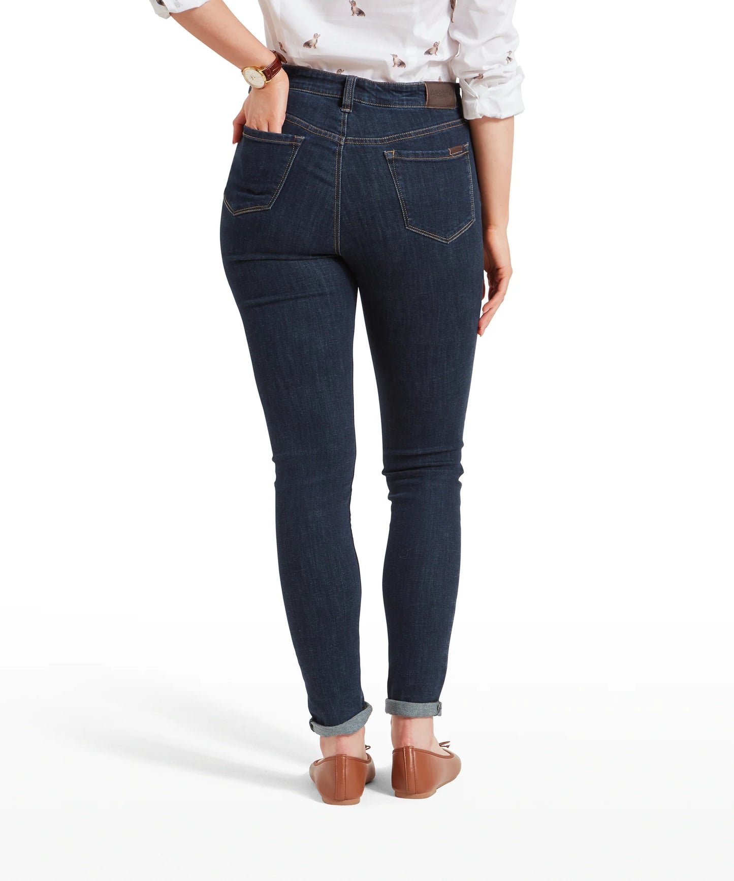 Schoffel Ladies Countrywear, the Poppy Jean in Dark Denim