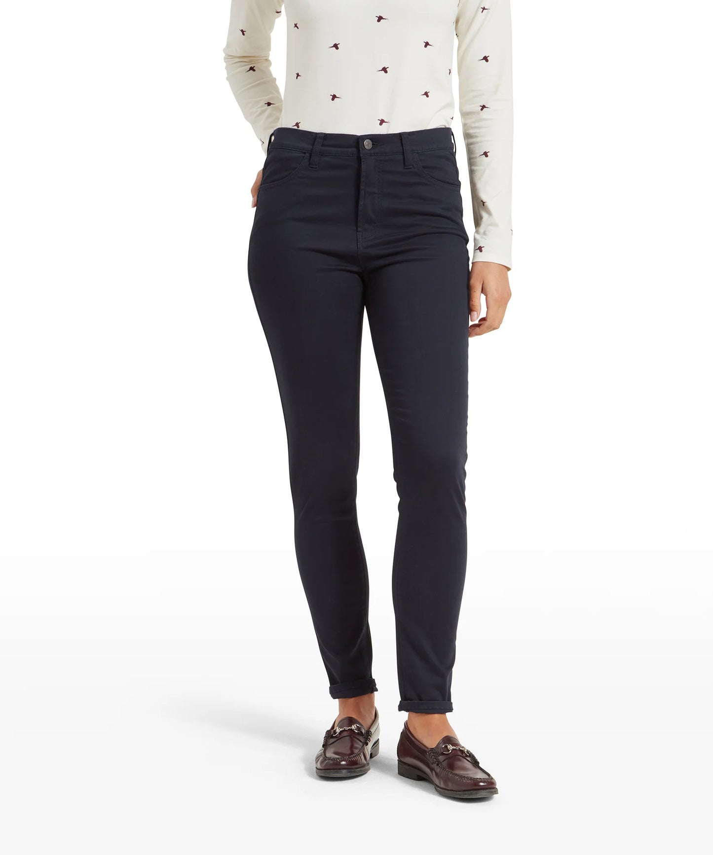 Schoffel Ladies Countrywear, the Poppy Jean in Navy