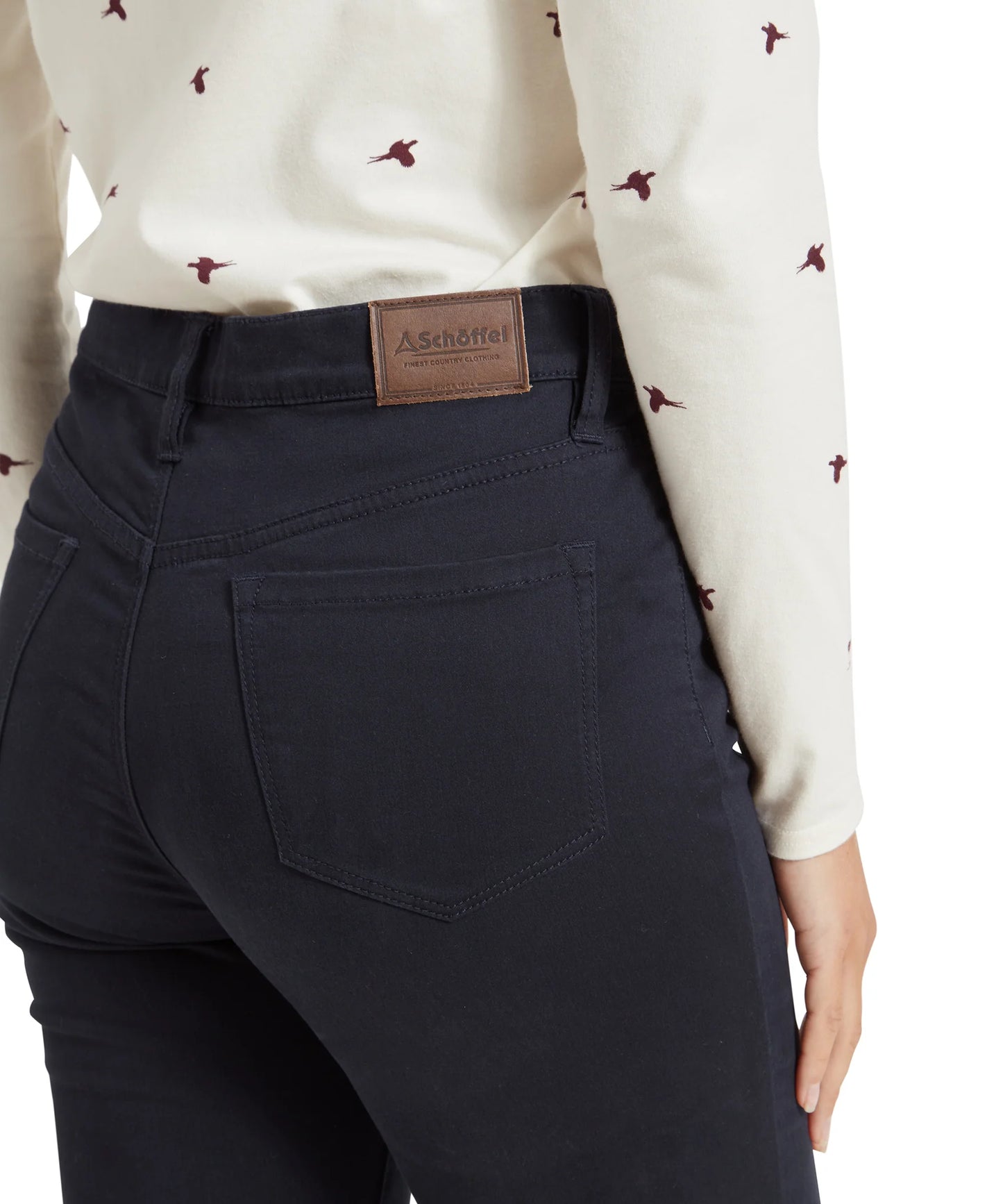 Schoffel Ladies Countrywear, the Poppy Jean in Navy