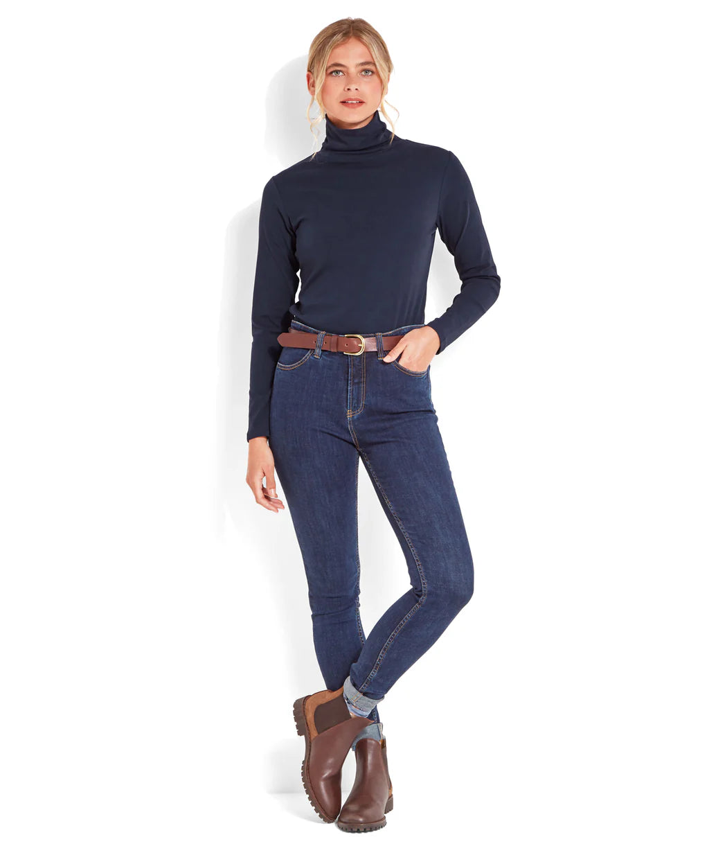 Schoffel, Rosedale Roll Neck - (Navy)
