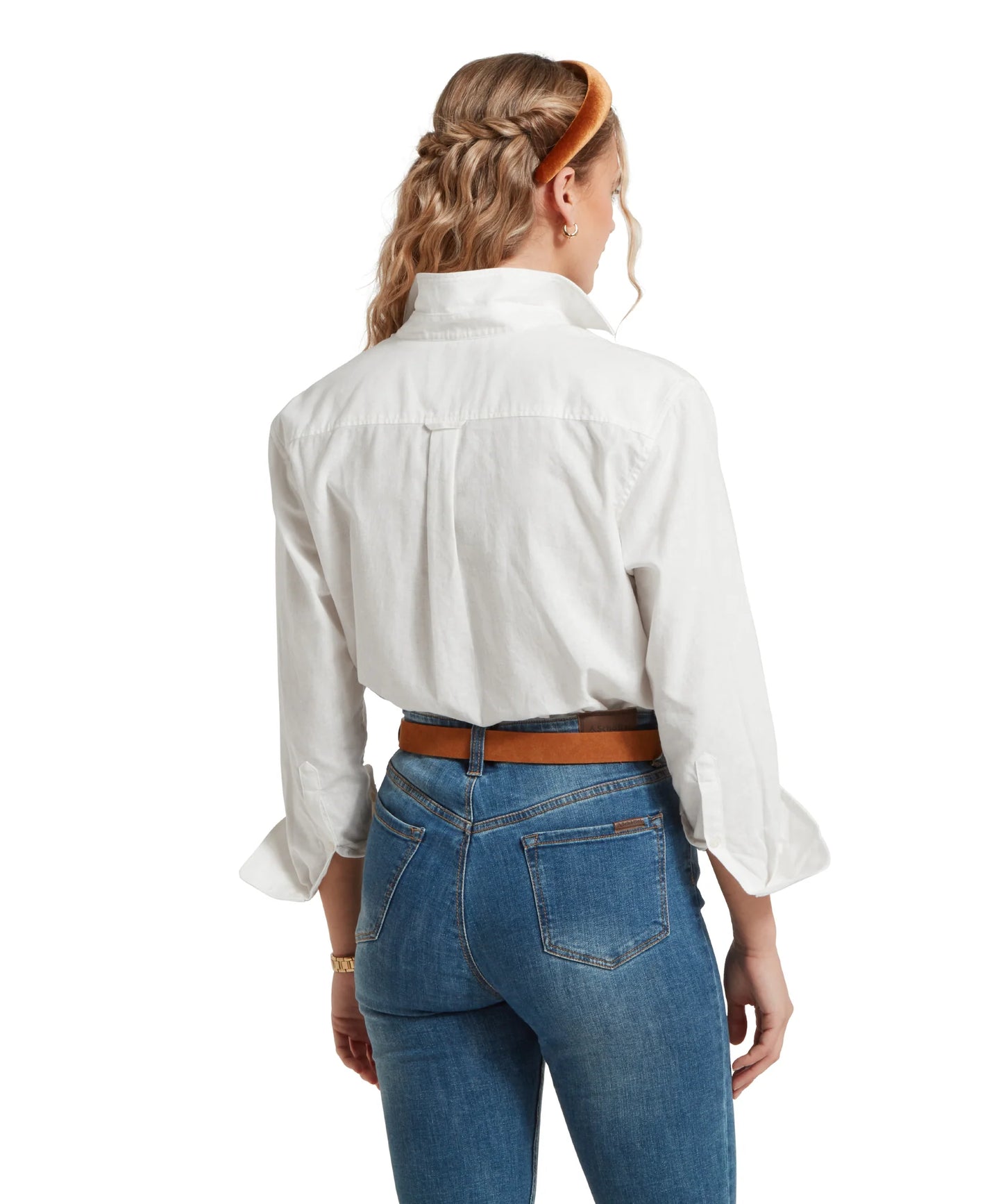 Schoffel Ladies, the Salthouse Linen Shirt in White