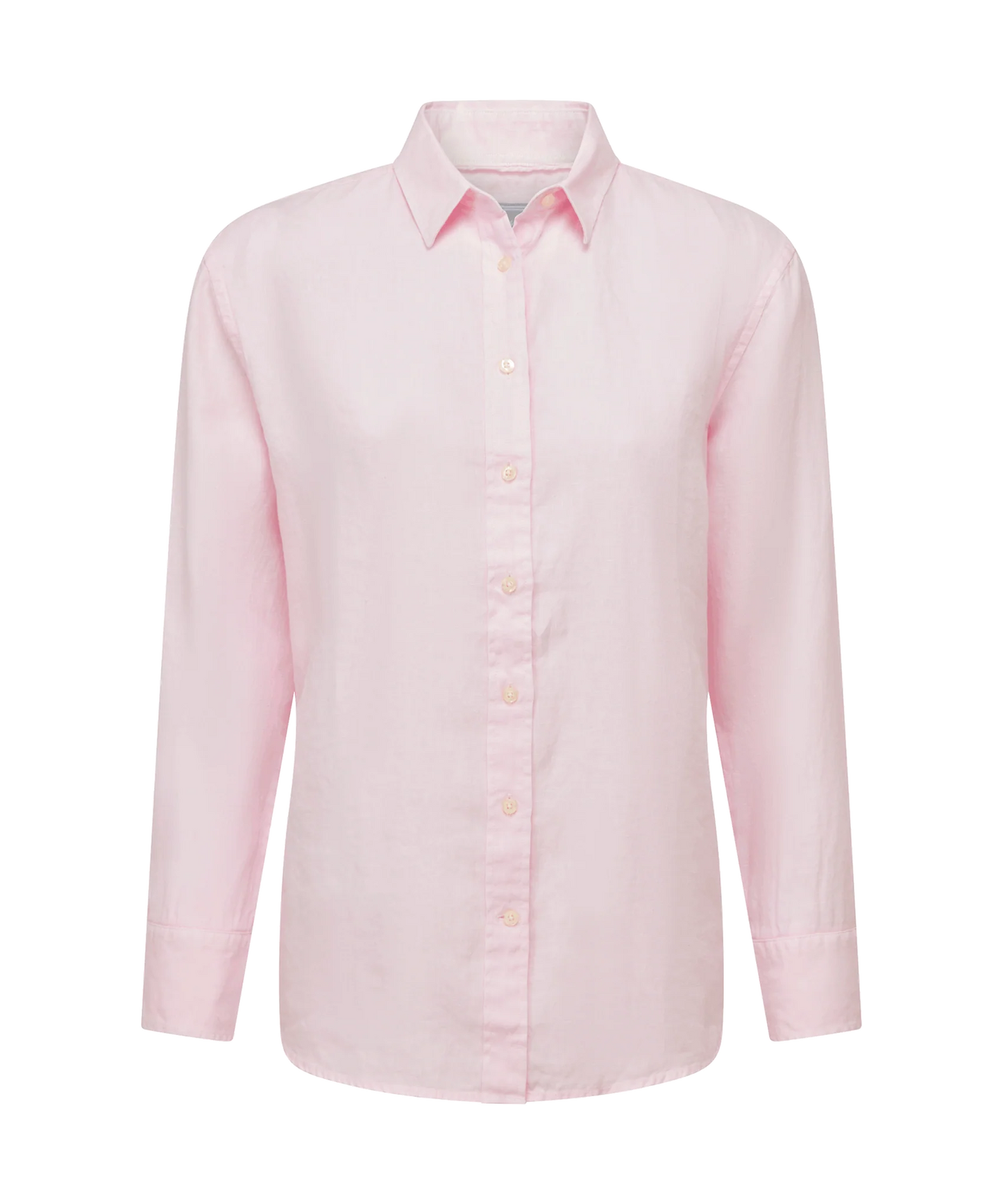 Schoffel Ladies, the Salthouse Linen Shirt in Pale Pink