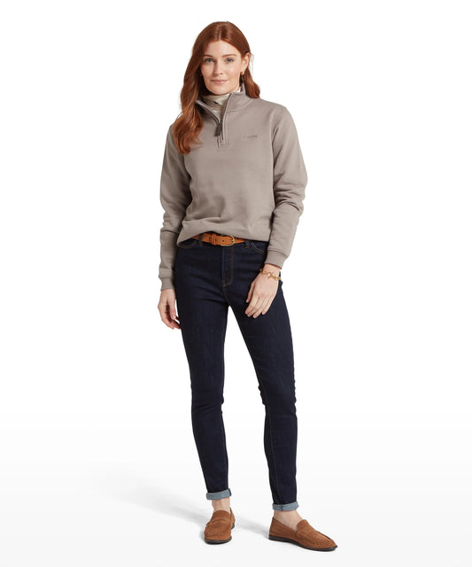 Schoffel Ladies Countrywear, the Sennen Cove Sweatshirt in Mushroom