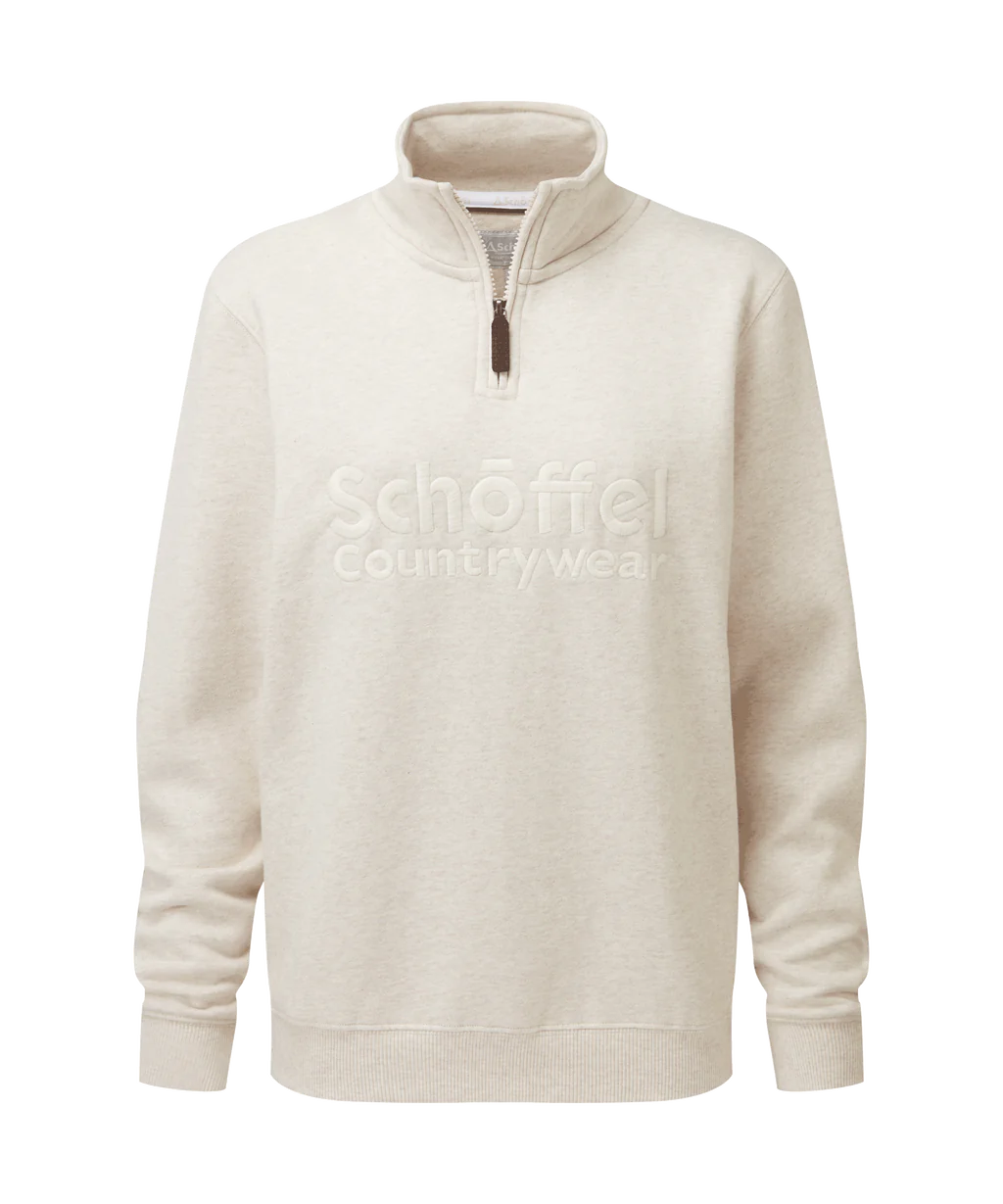 Schoffel Ladies, the St Issey Sweatshirt in Oat Marl