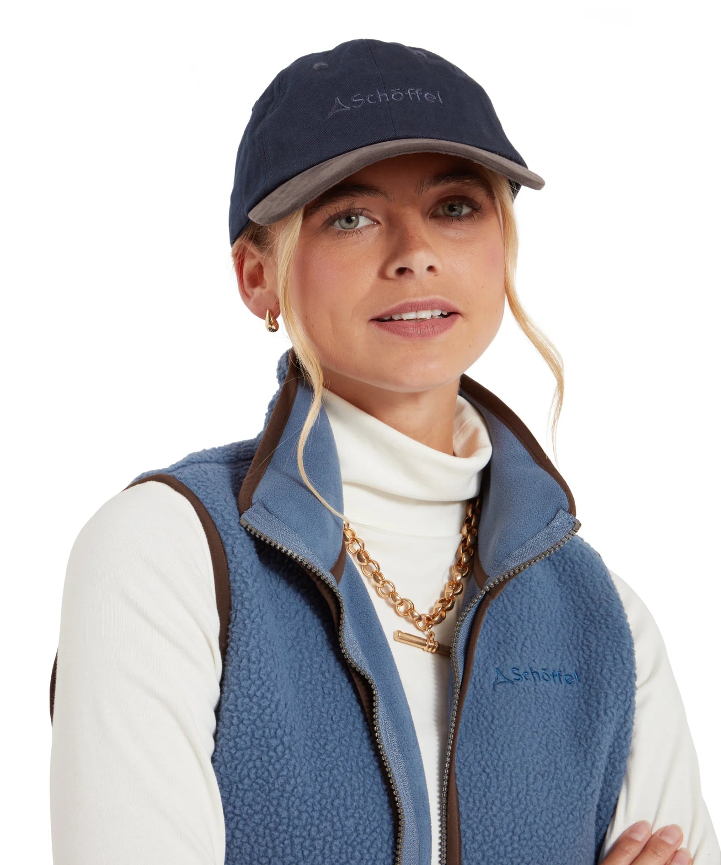 Schoffel Ladies Countrywear, the Thurlestone Cap in Navy