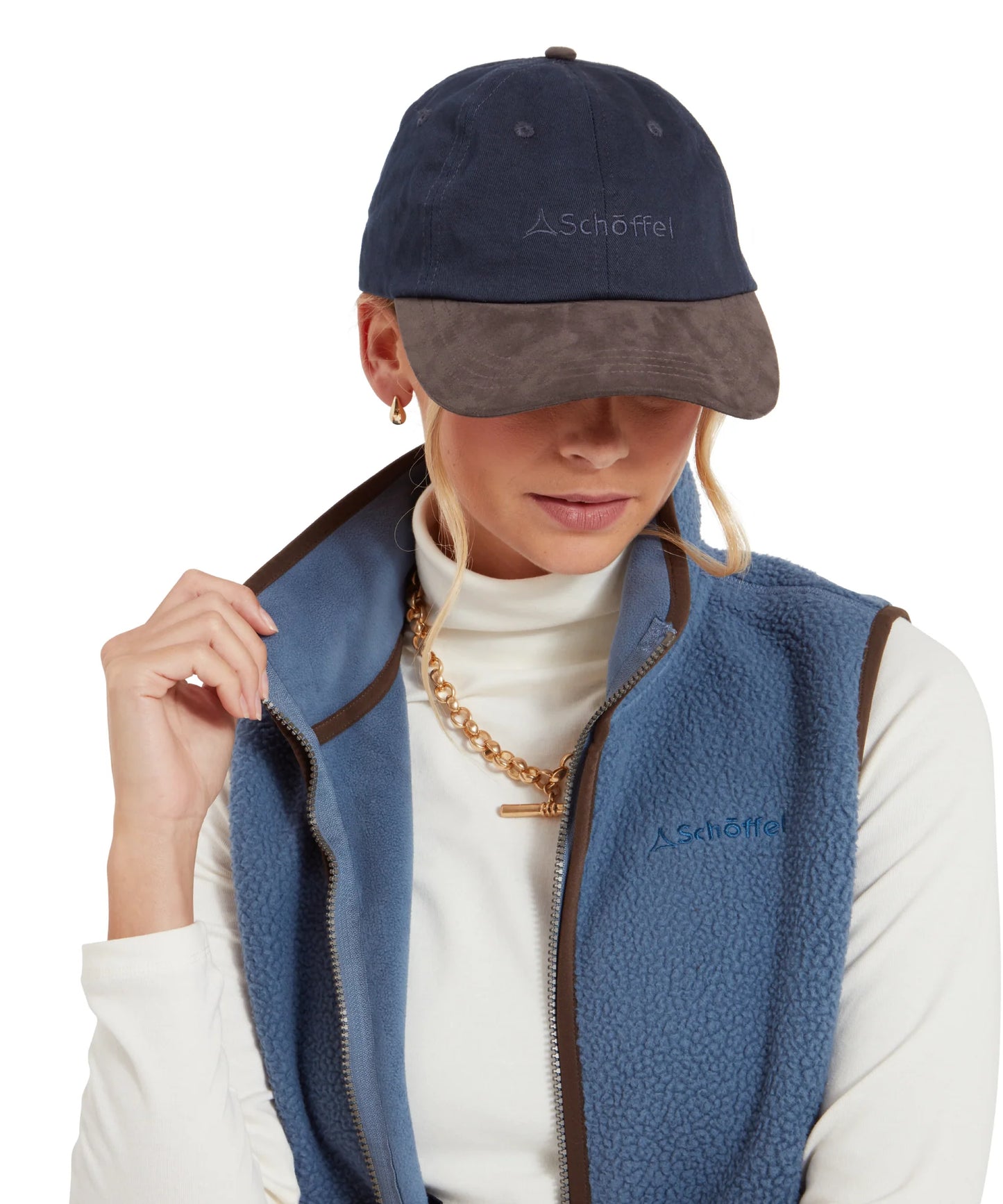 Schoffel Ladies Countrywear, the Thurlestone Cap in Navy