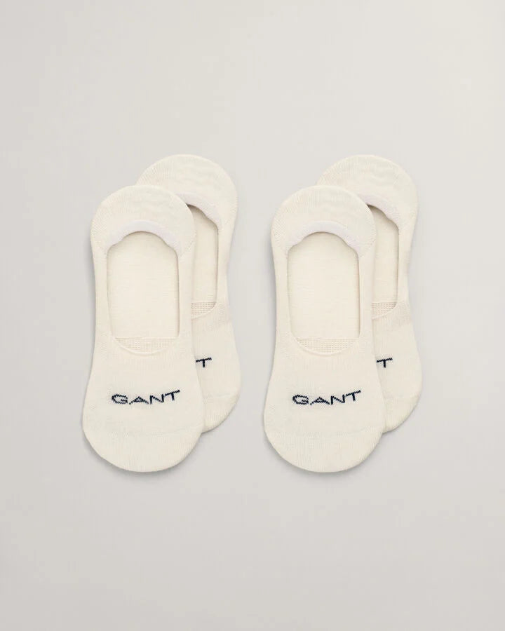 Gant, the Invisible Socks 2-Pack (Eggshell)