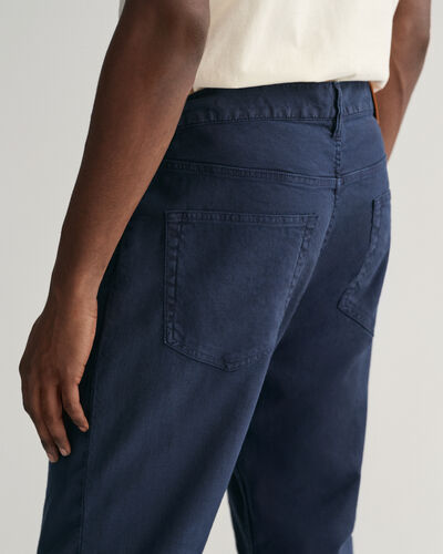 Gant Cotton Linen Slim Jeans (Marine)