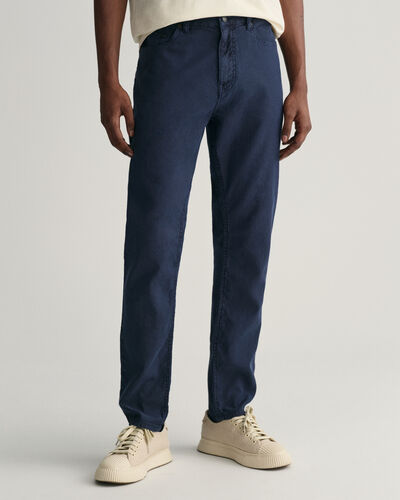 Gant Cotton Linen Slim Jeans (Marine)