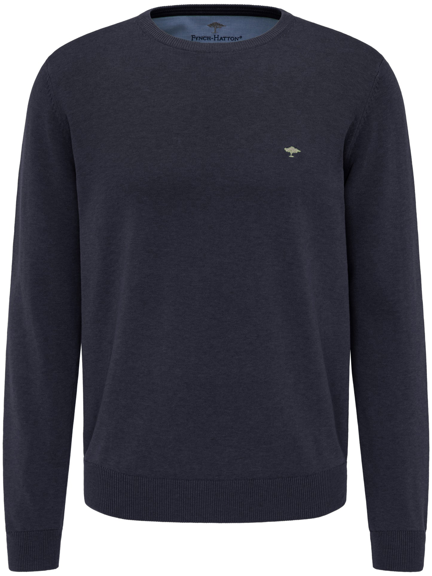 Fynch Hatton O-Neck in regular Classic fit. Chosen in Navy